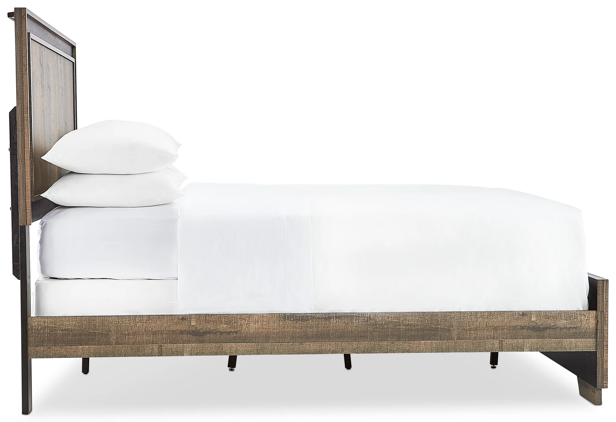 Orlando 3-Piece King Bed - Weathered Brown - Image 4