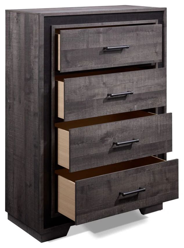 Orlando 4-Drawer Chest - Grey - Image 3