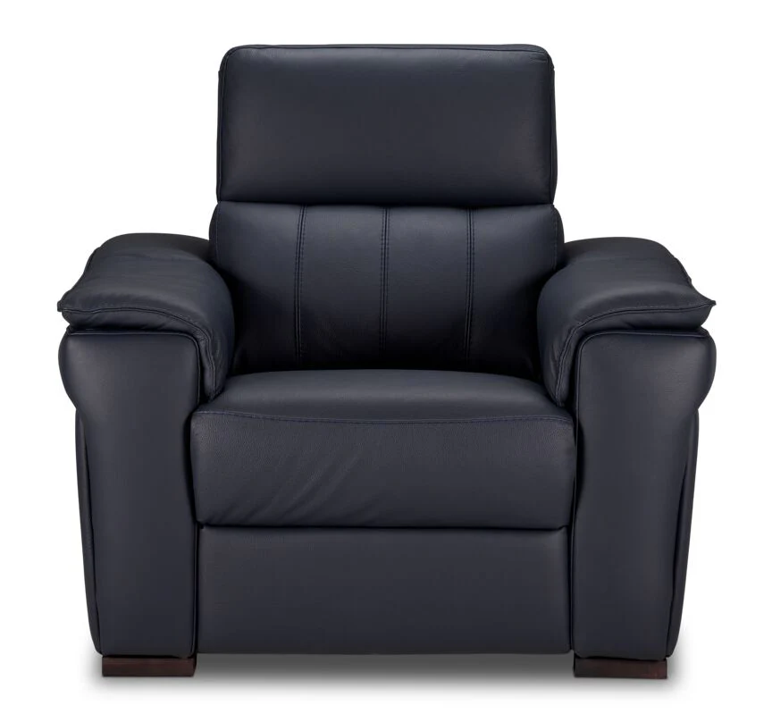 Orlando-Ray Leather Chair-Blue - Image 4