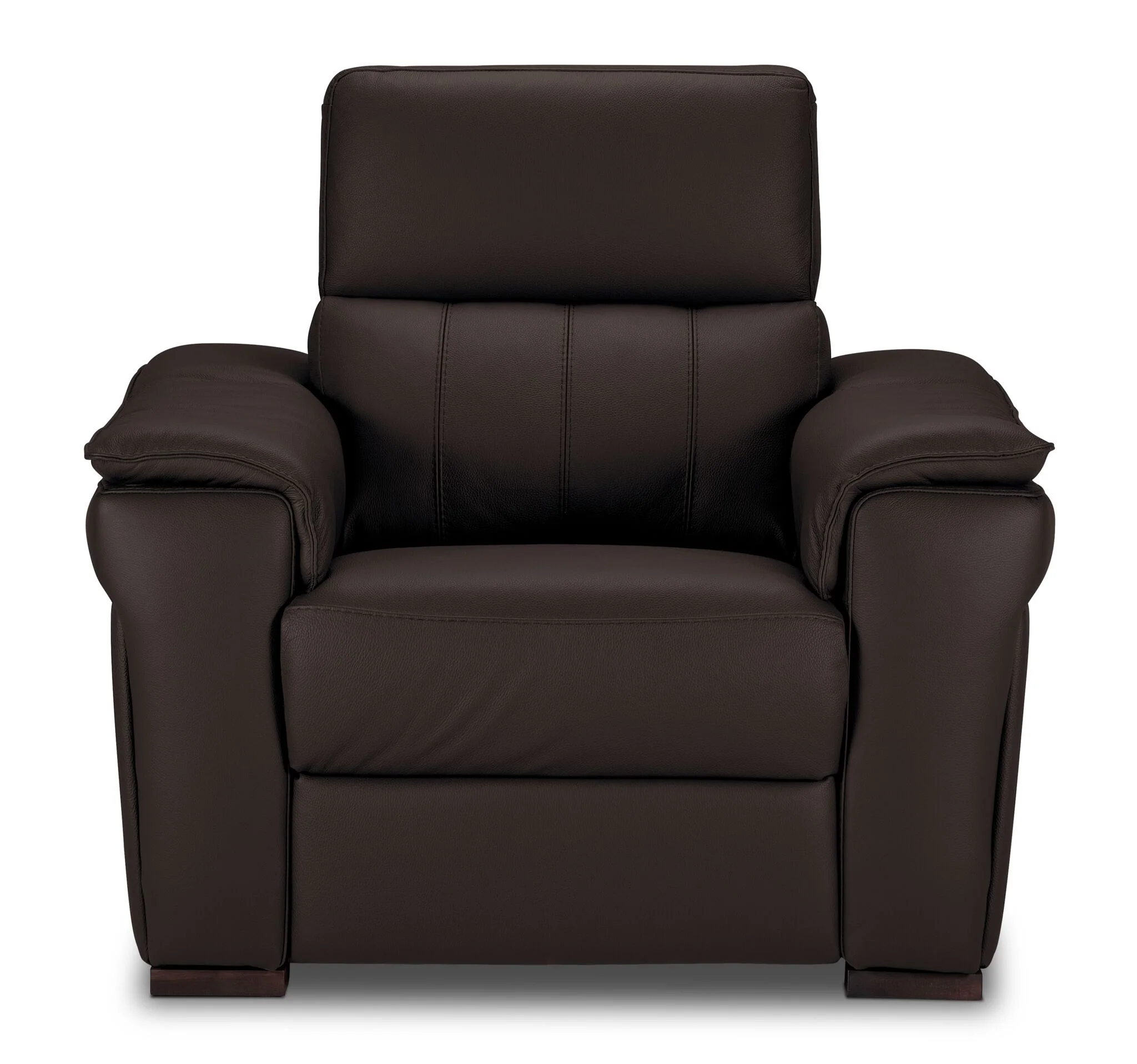 Orlando-Ray Leather Chair - Chocolate - Image 2