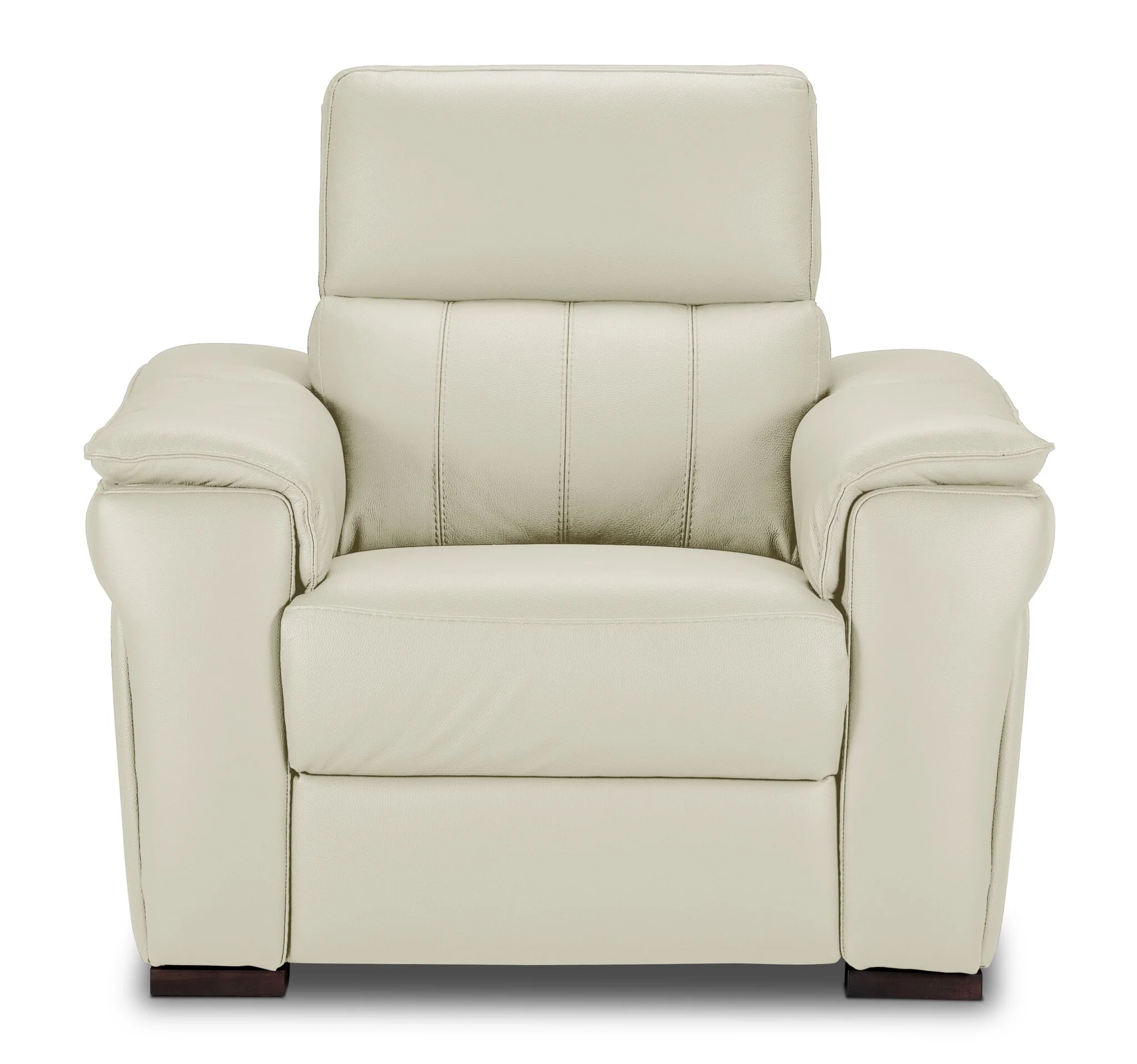 Orlando-Ray Leather Chair - White - Image 2