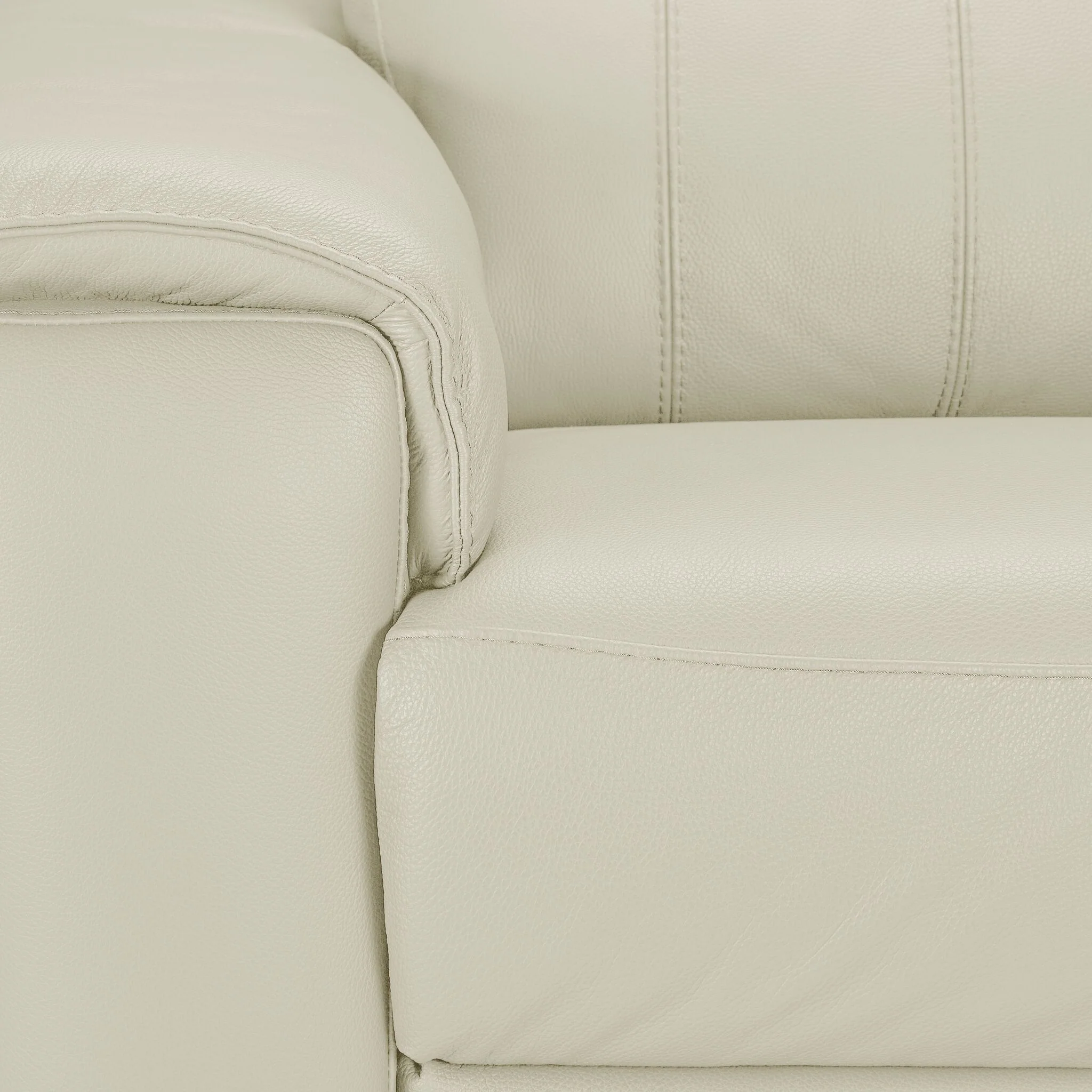 Orlando-Ray Leather Chair - White - Image 5