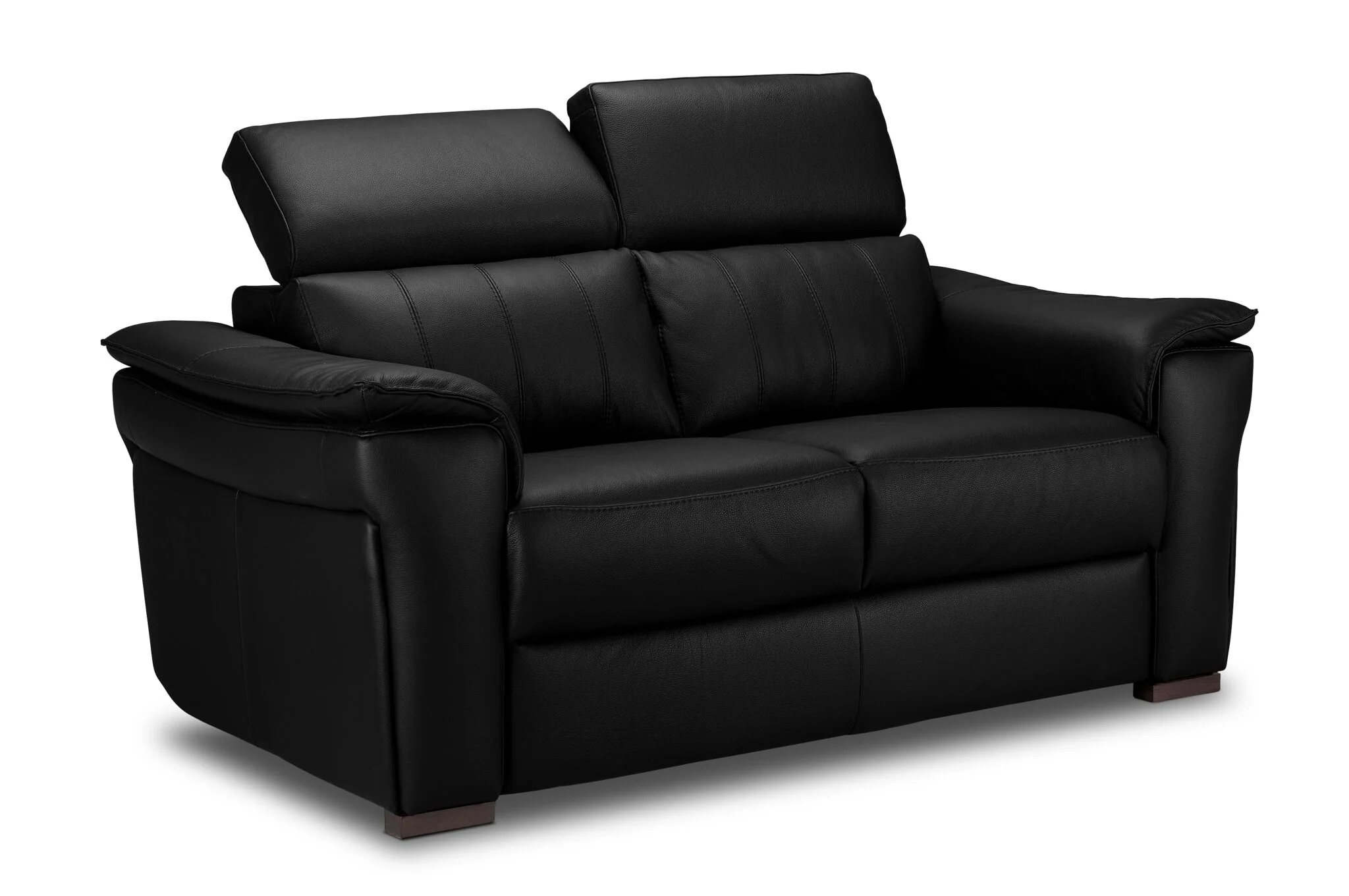 Orlando-Ray Leather Sofa and Loveseat Set - Black - Image 3