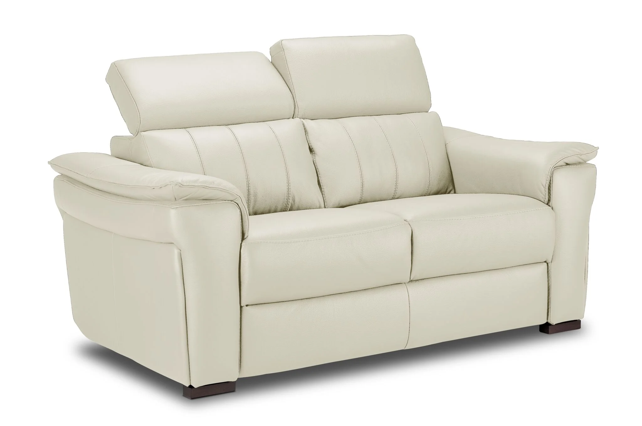 Orlando-Ray Leather Sofa, Loveseat and Chair Set - White - Image 3