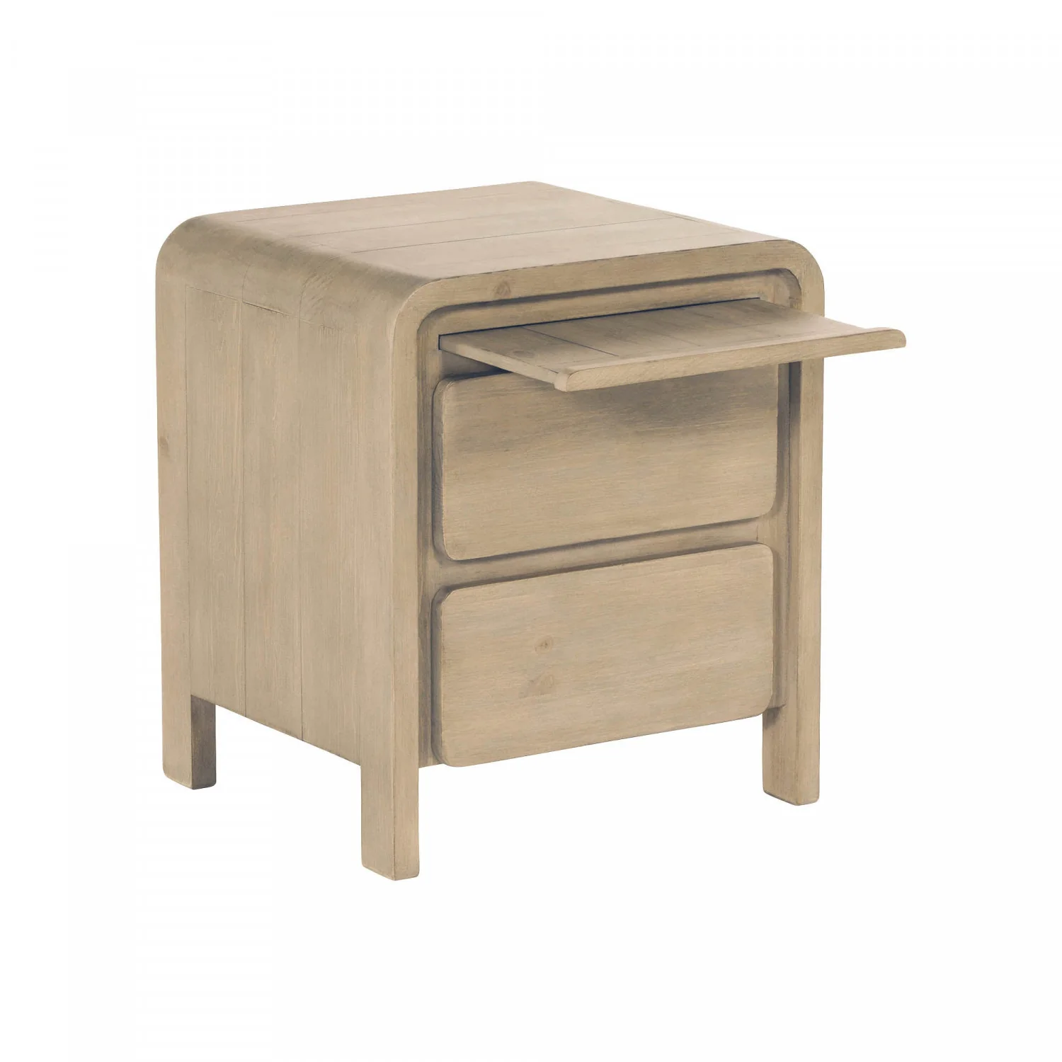 Orn 2 Drawer Night Table - Brown - Image 4