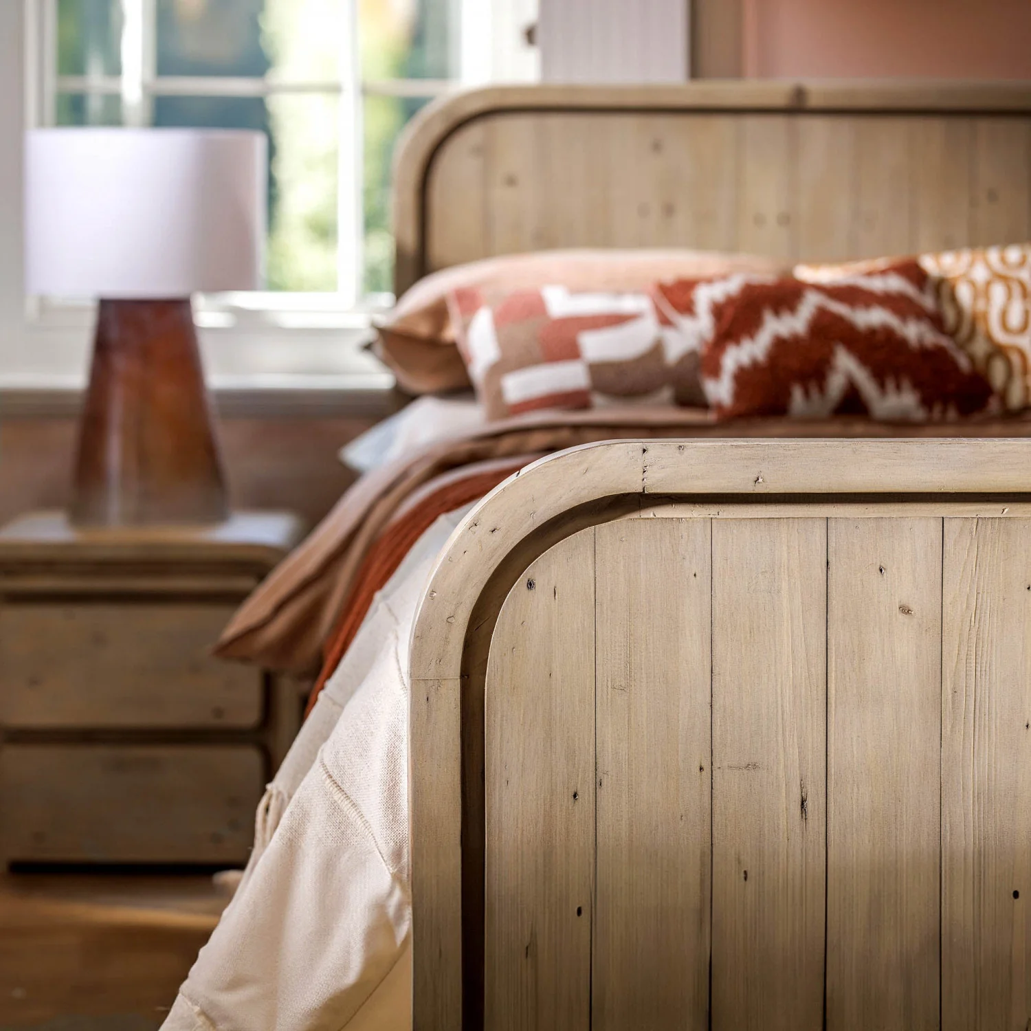 Orn 2 Drawer Night Table - Brown - Image 9