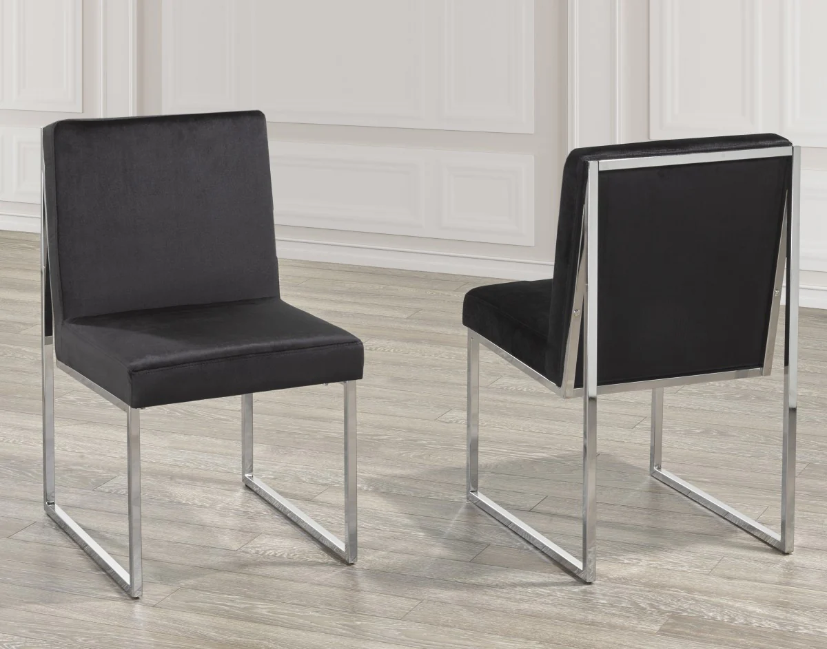 Orson Dining Chair - Black - Set of Two - Image 2