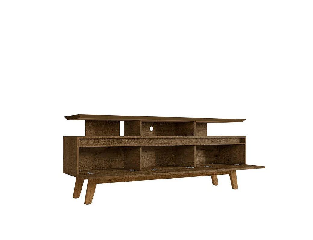 Osnabruck 71" TV Stand - Rustic Brown - Image 3