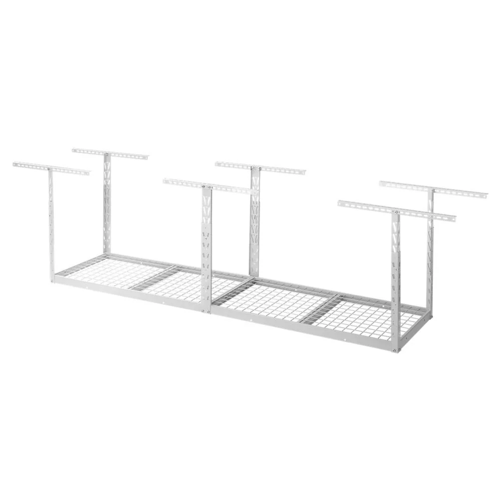 Overhead Gearloft™ Storage Rack 2 X 8 Ft - Hammered White Storage Solution - Image 2