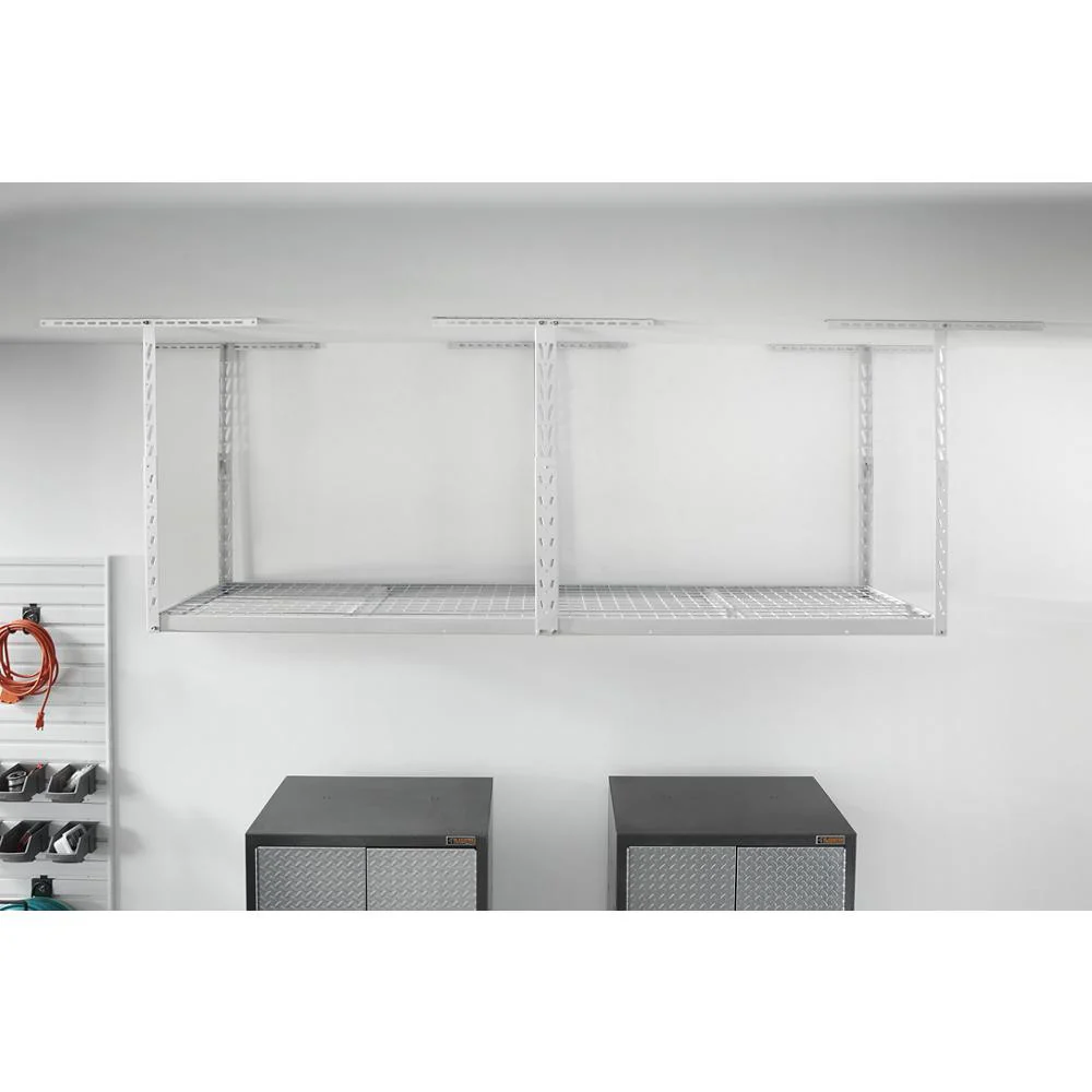 Overhead Gearloft™ Storage Rack 2 X 8 Ft - Hammered White Storage Solution - Image 3