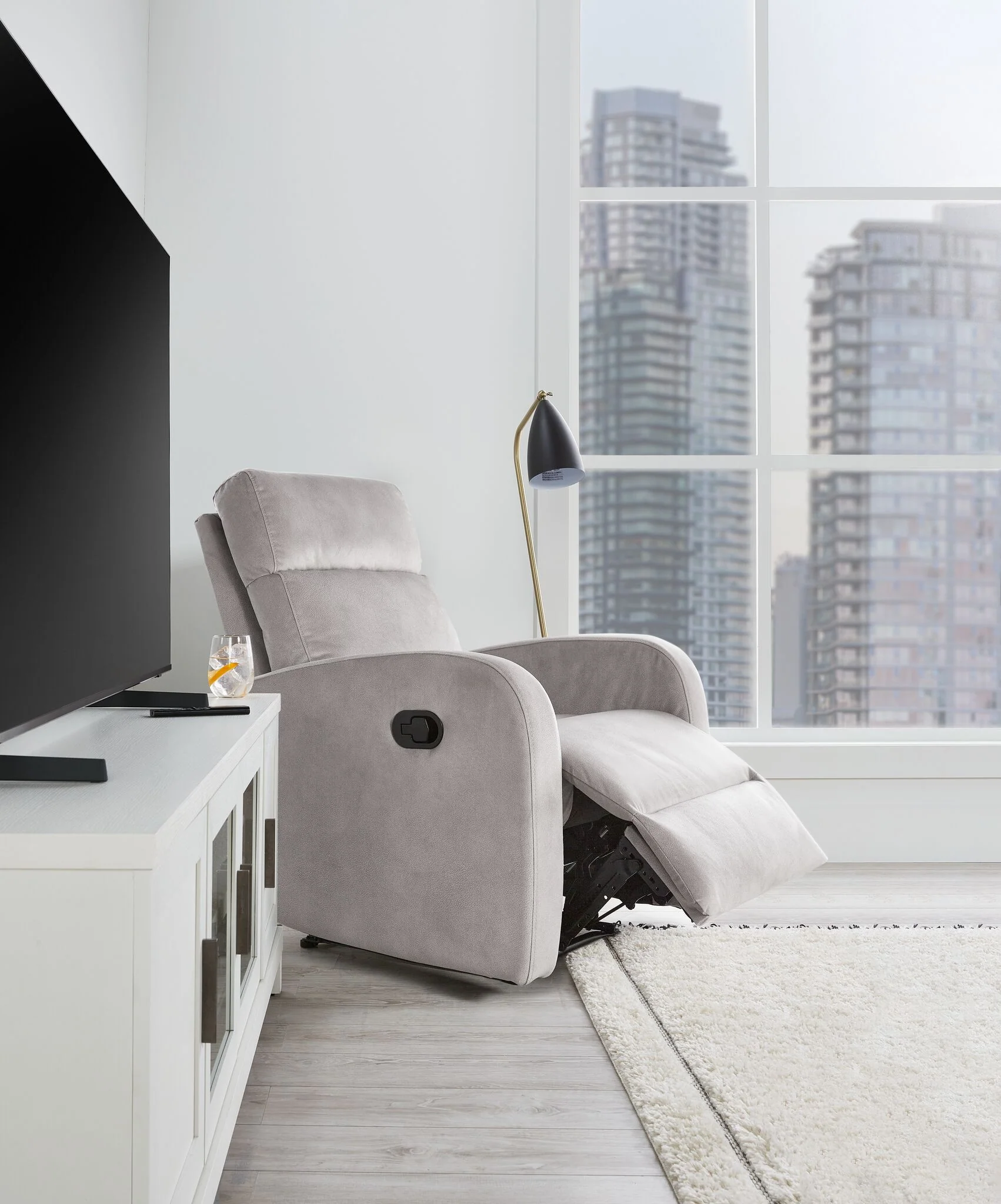 Owen Recliner - Grey - Image 2