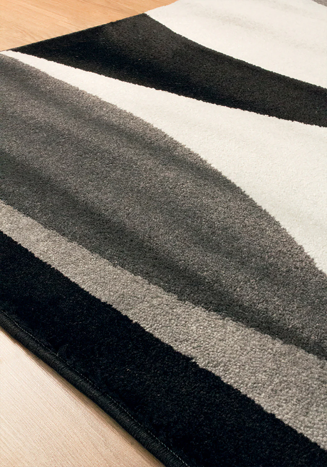 Paladin Drifts Area Rug - 7' X 10' - Black Grey - Image 4