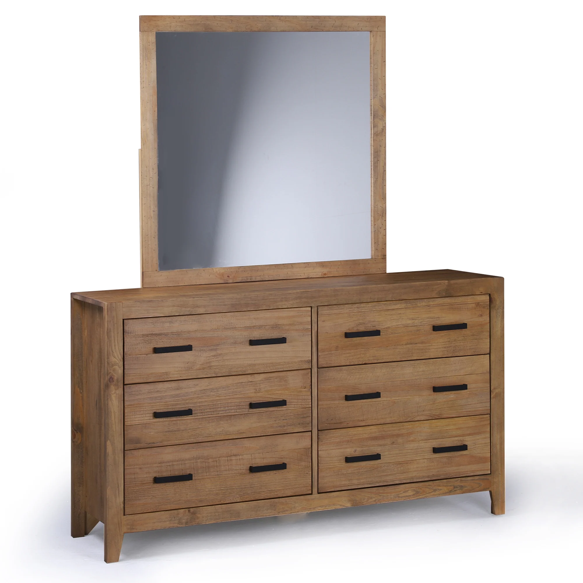 Palm Harbour 6 Drawer Dresser - Rustic Natural