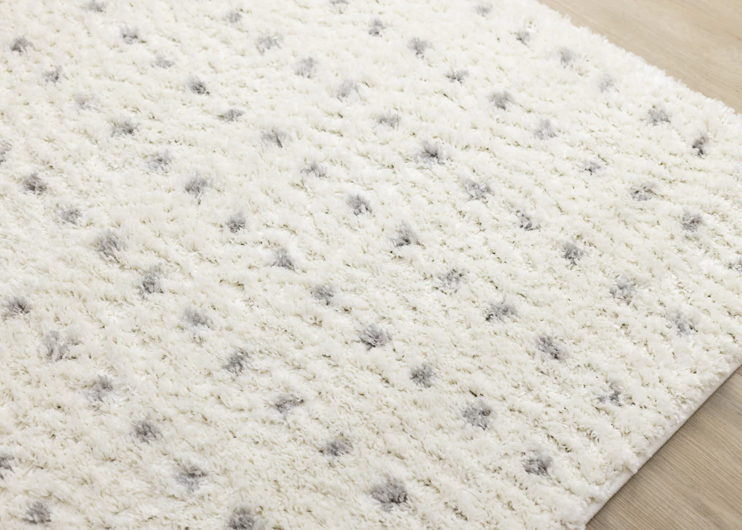 Palmer Casual Contemporary Speckled Area Rug - 7' X 10' - White/Grey - Image 4