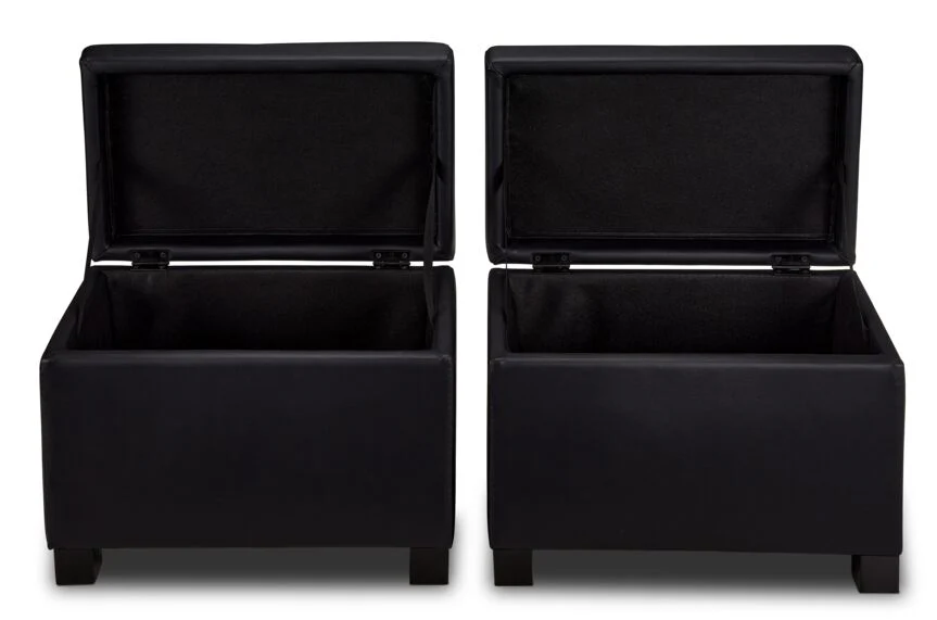 Paloma 3-Piece Ottoman - Black - Image 9