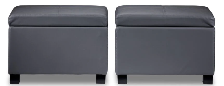 Paloma 3-Piece Ottoman - Grey - Image 9