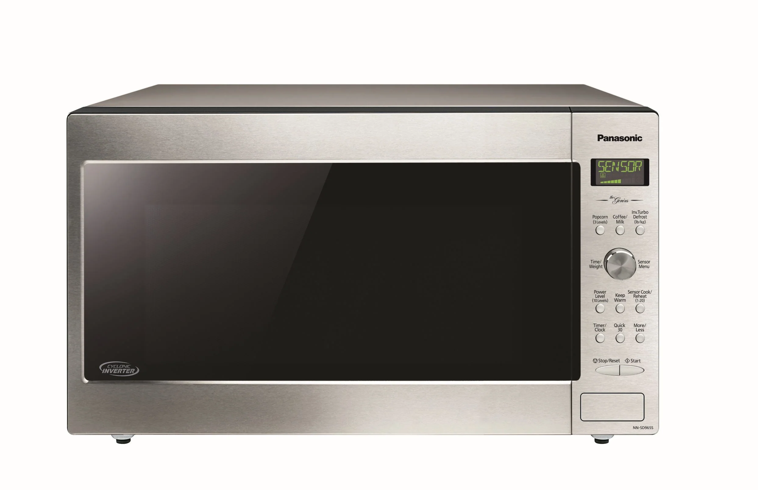 Panasonic Stainless Steel Countertop Microwave with Cyclonic Inverter Technology (2.2 Cu.Ft.) - NNSD965S - Image 2