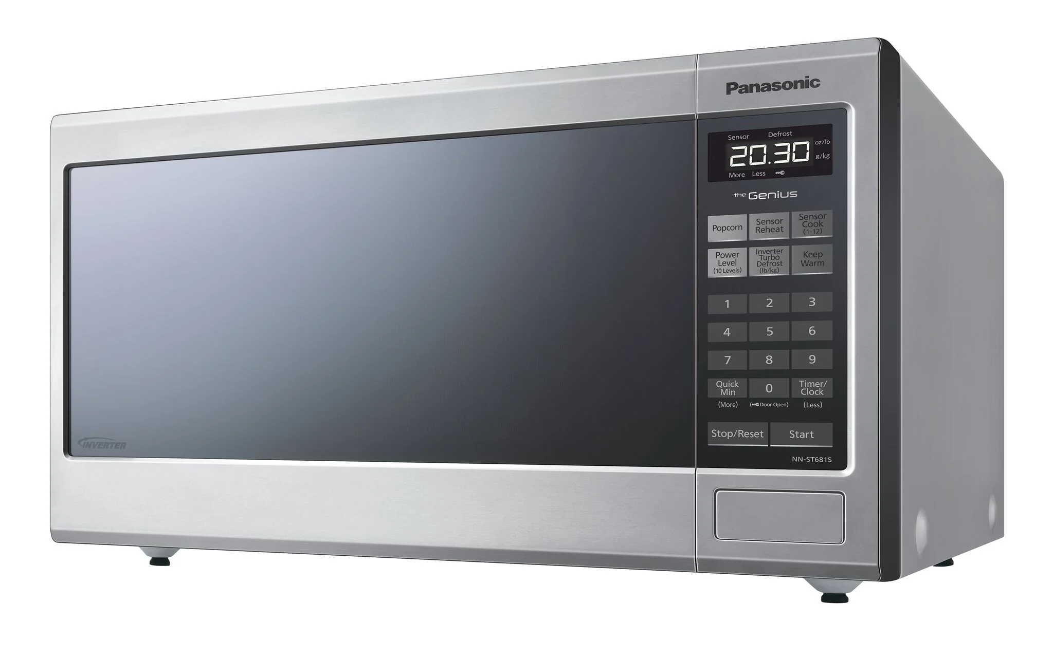 Panasonic Stainless Steel Countertop Microwave with Genius Sensor (1.2 Cu.Ft.) - NNST681SCC - Image 3