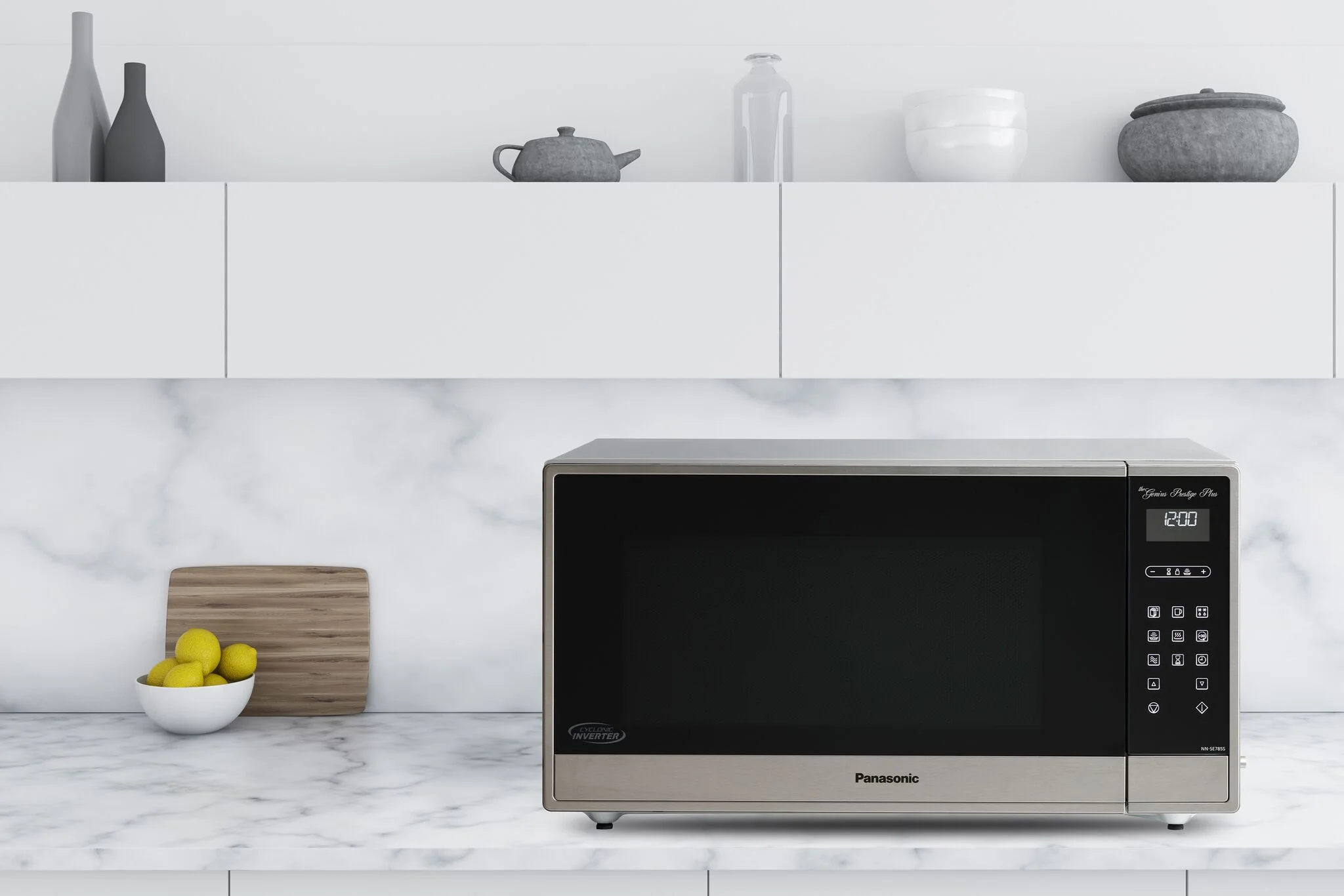 Panasonic Stainless Steel Countertop Microwave with Genius Sensor (1.6 Cu.Ft.) - NNSE795SC - Image 2