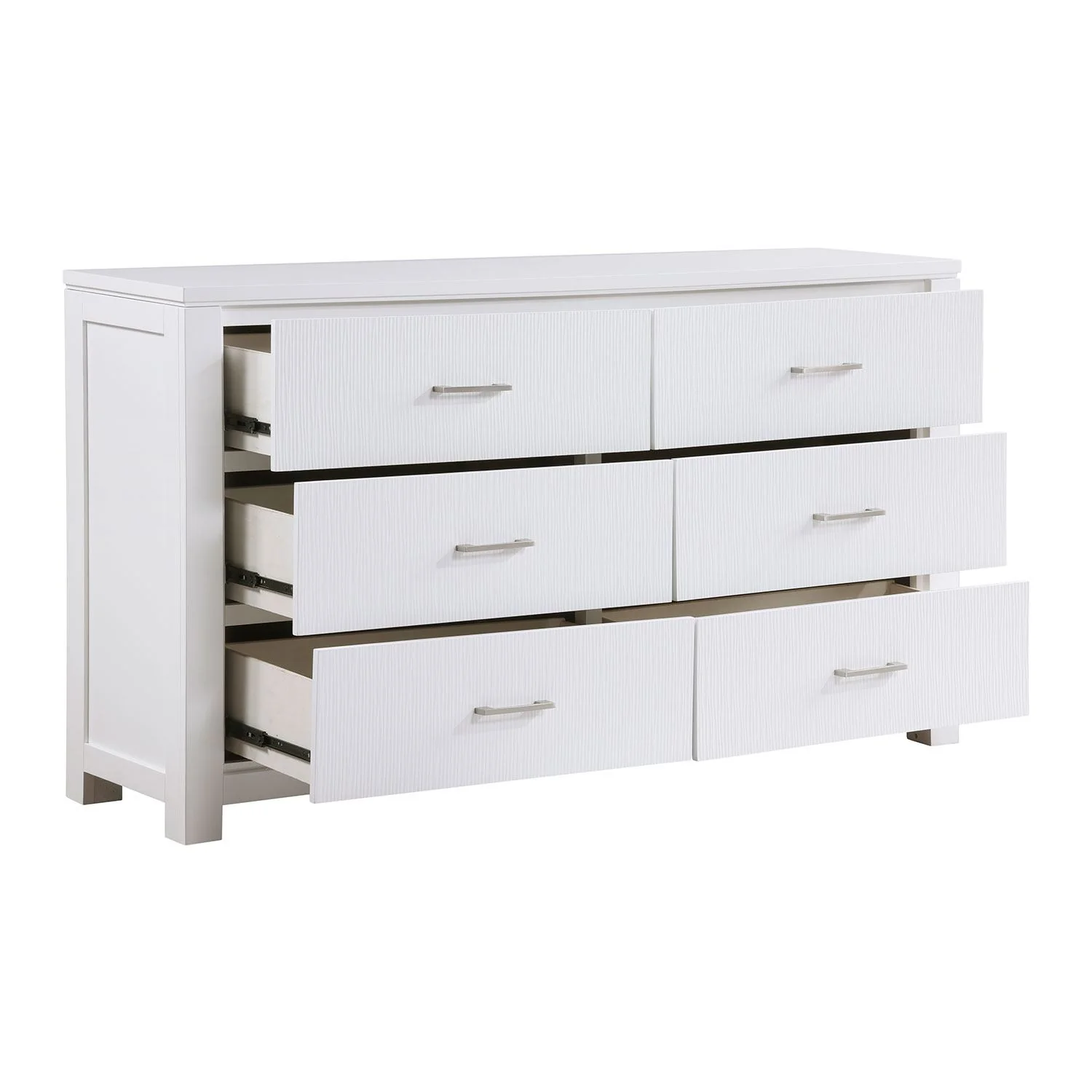Paris 6-Drawer Dresser - White - Image 3