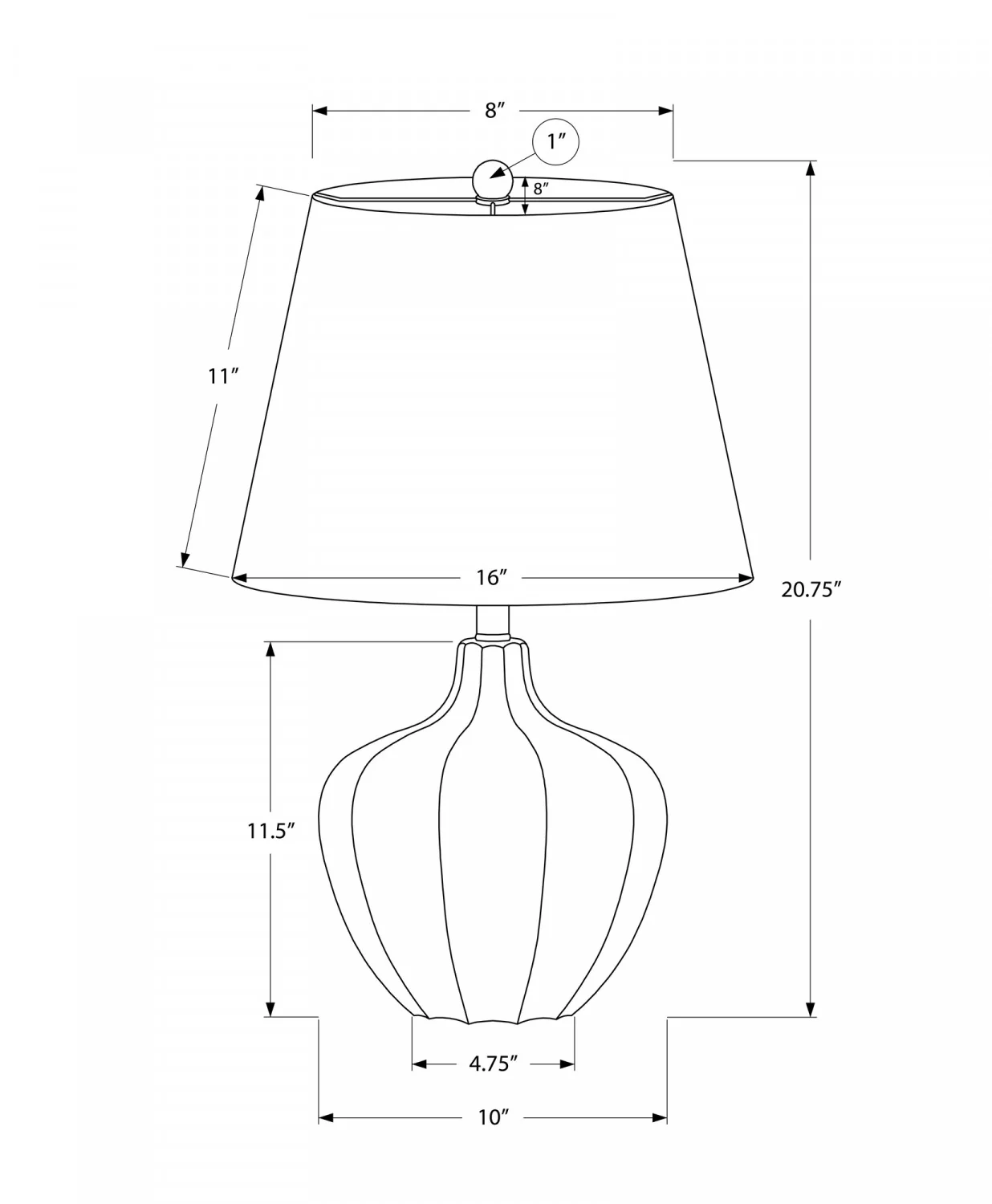 Pearson Table Lamp - Cream - Image 3