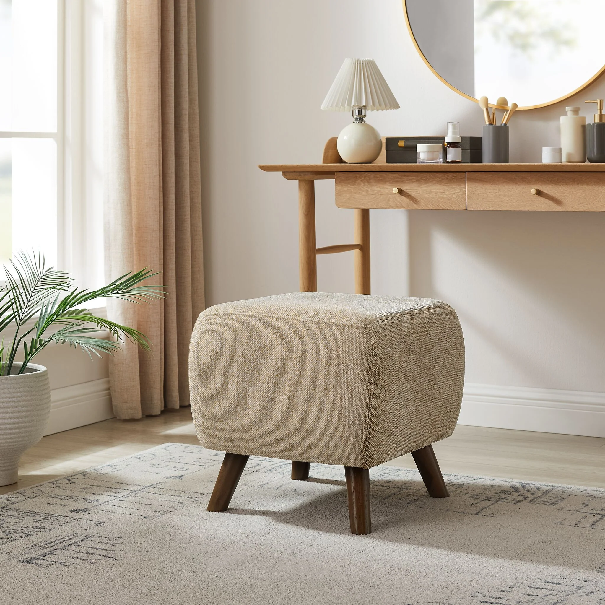 Pecan Ottoman - Oatmeal - Image 2