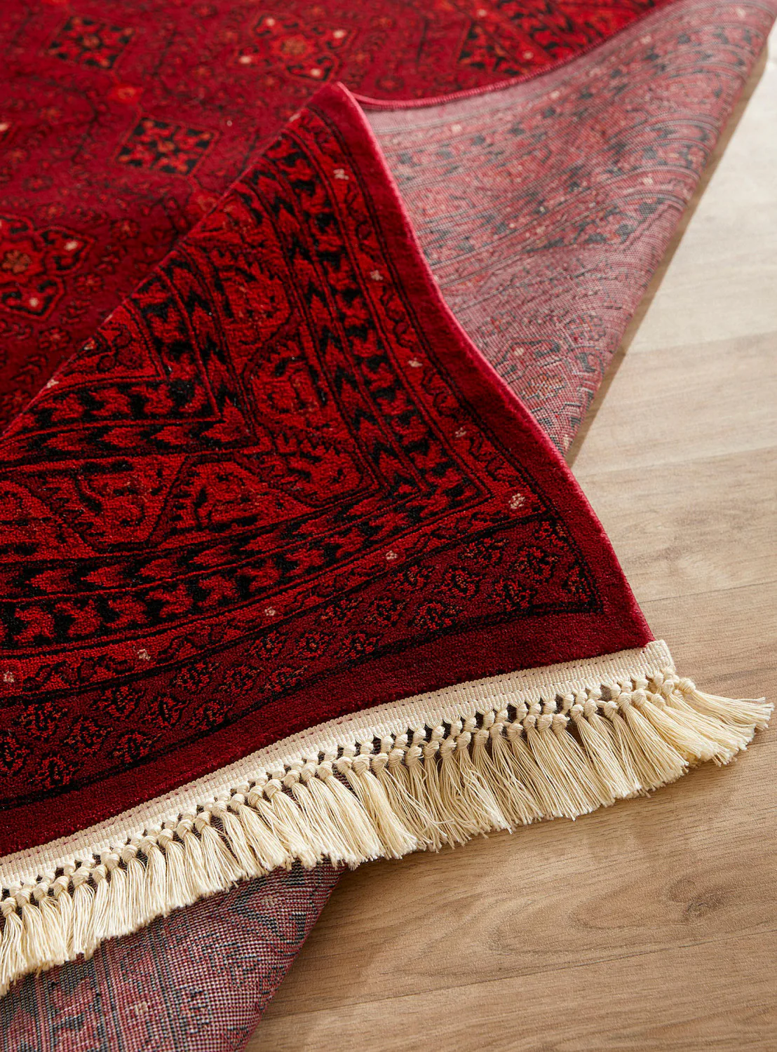 Persia Geometric Rug - 5' x 8' - Red - Image 4