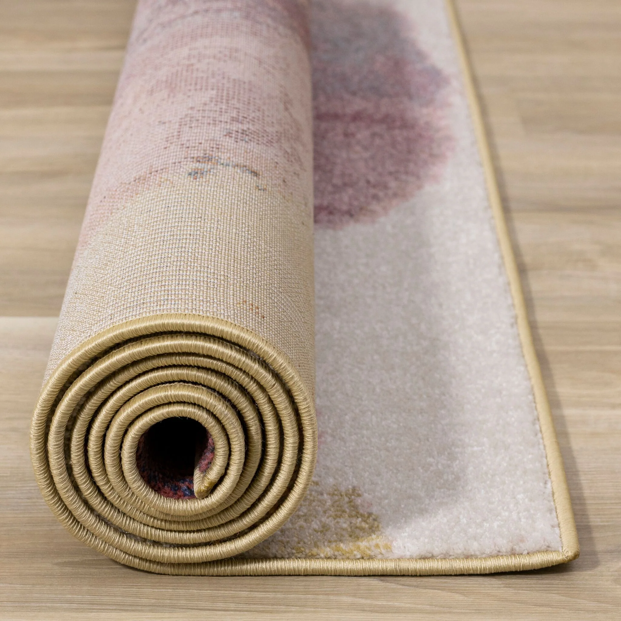Petal Dreams 5'3" x 7'7" Poppy Design Area Rug - Pink, Blue, White, - Image 10