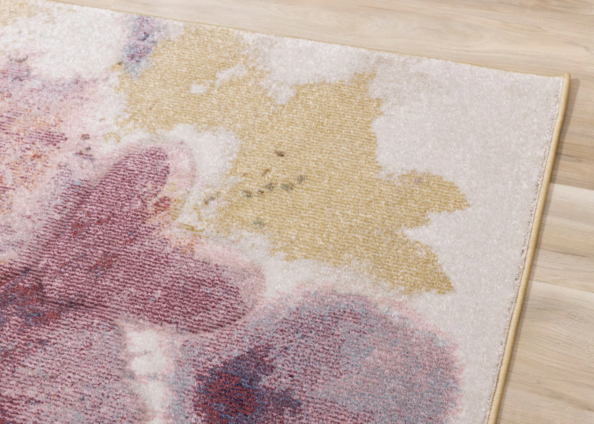 Petal Dreams 5'3" x 7'7" Poppy Design Area Rug - Pink, Blue, White, - Image 3