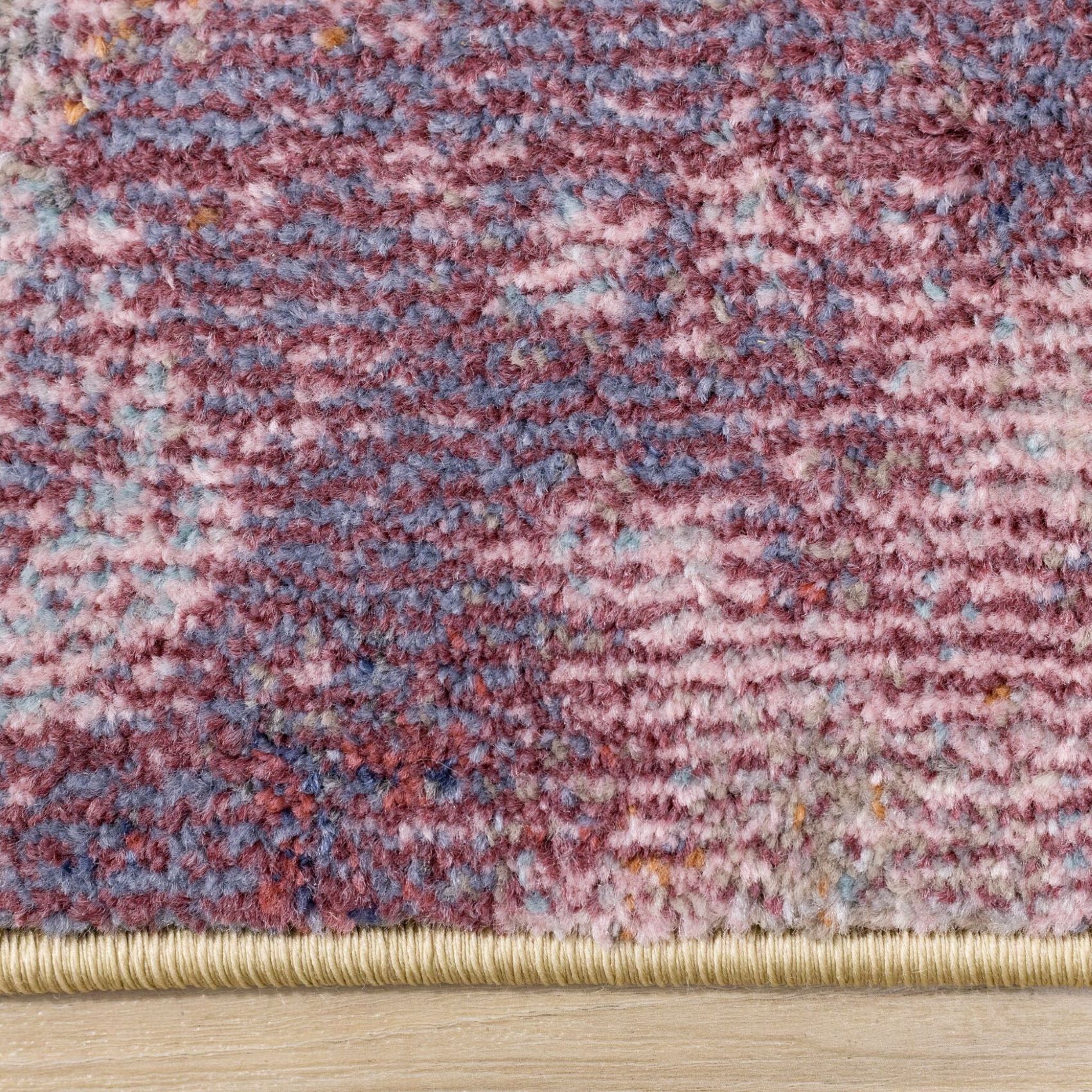 Petal Dreams 7'10" x 10'6" Poppy Design Area Rug - Pink, Blue, White - Image 5