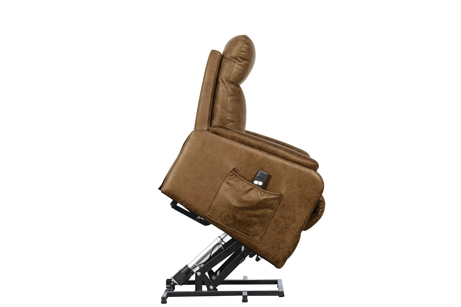 Phoenix Power Lift Recliner Chair - Brown - Image 6