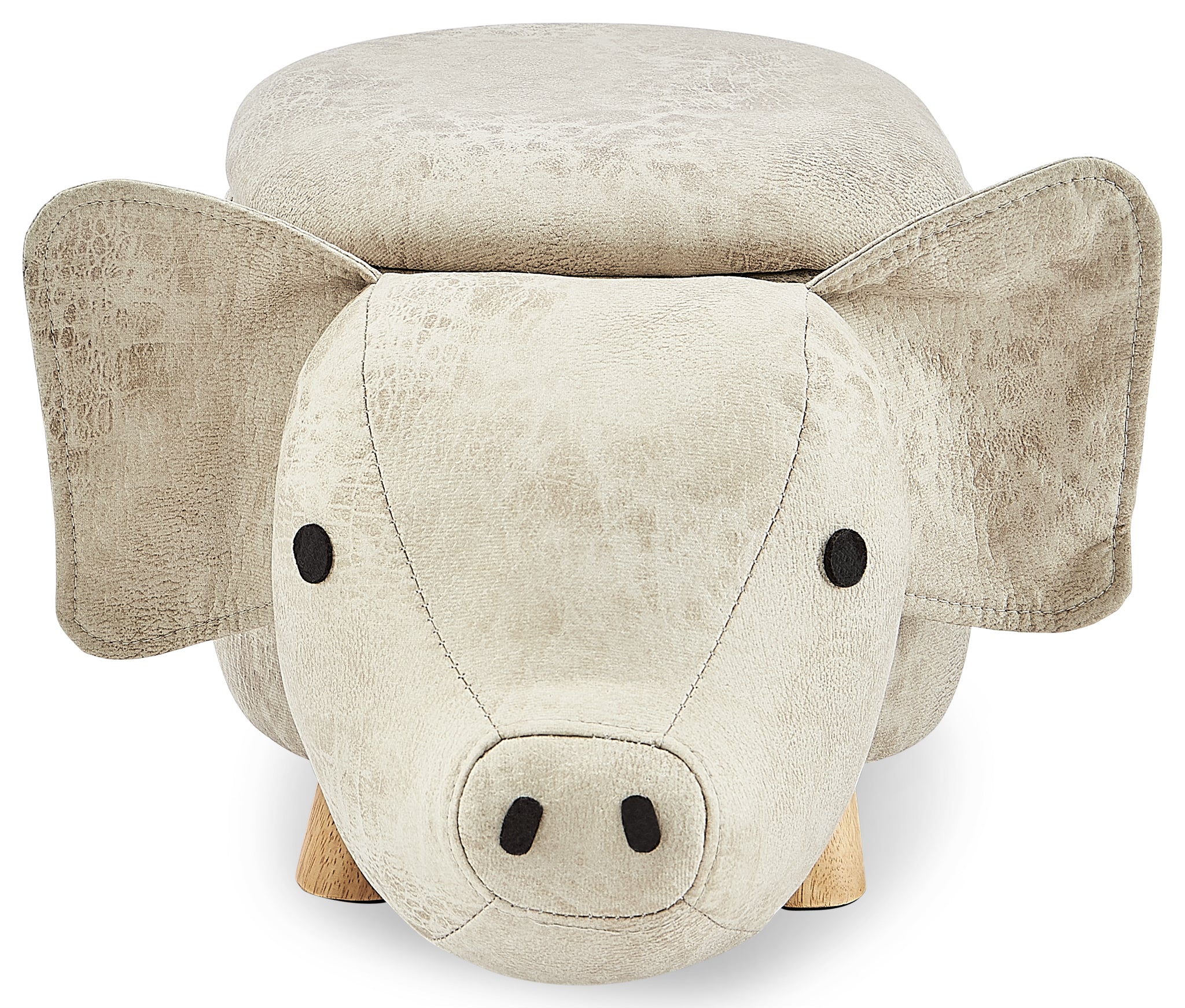 Pig Storage Ottoman - Grey - Image 3
