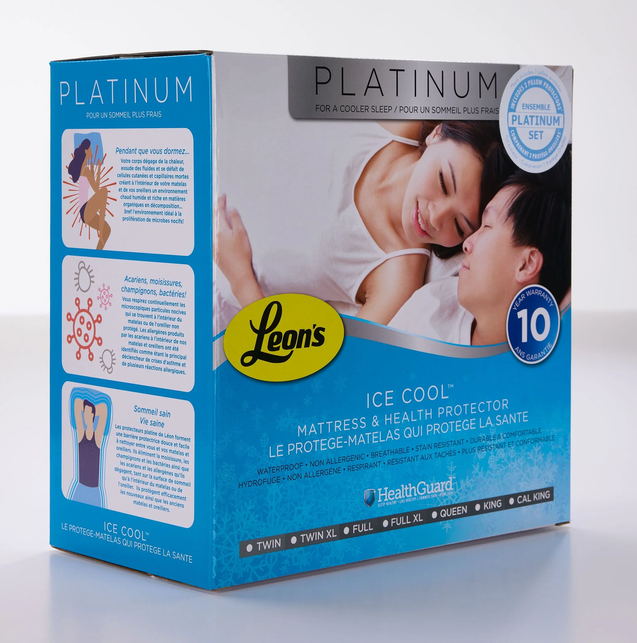 Platinum Full Health Guard & Pillow Protectors Set - Ice Cool - Image 3