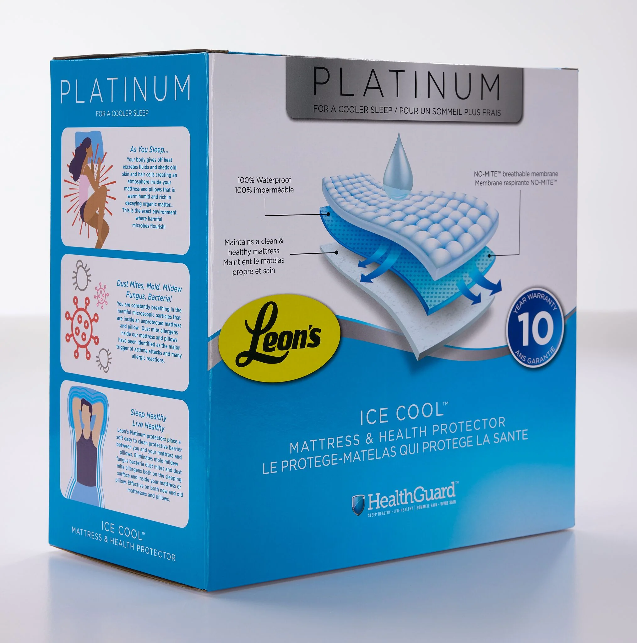 Platinum Twin Health Guard & Pillow Protector Set - Ice Cool - Image 4