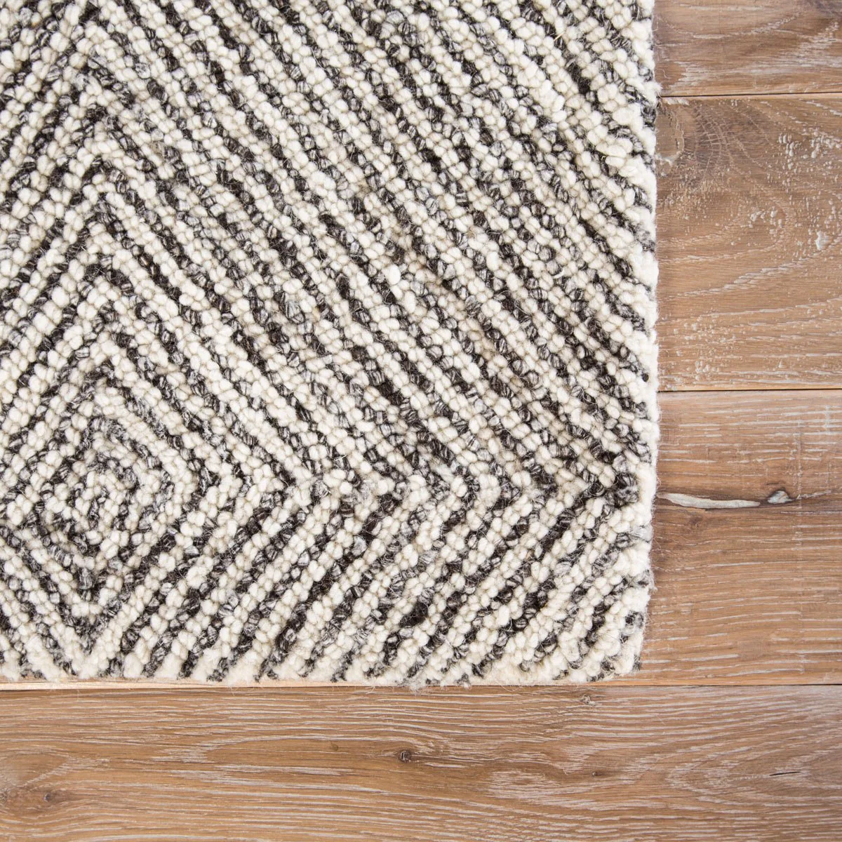Platonas Area Rug - 5' X 8' - White/Dark Grey - Image 3