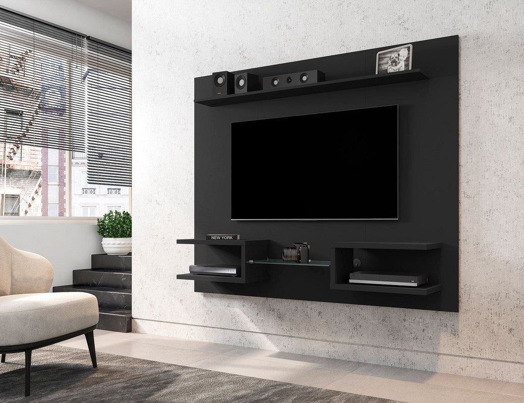 Shimla 64" Floating Entertainment Centre - Black - Image 2