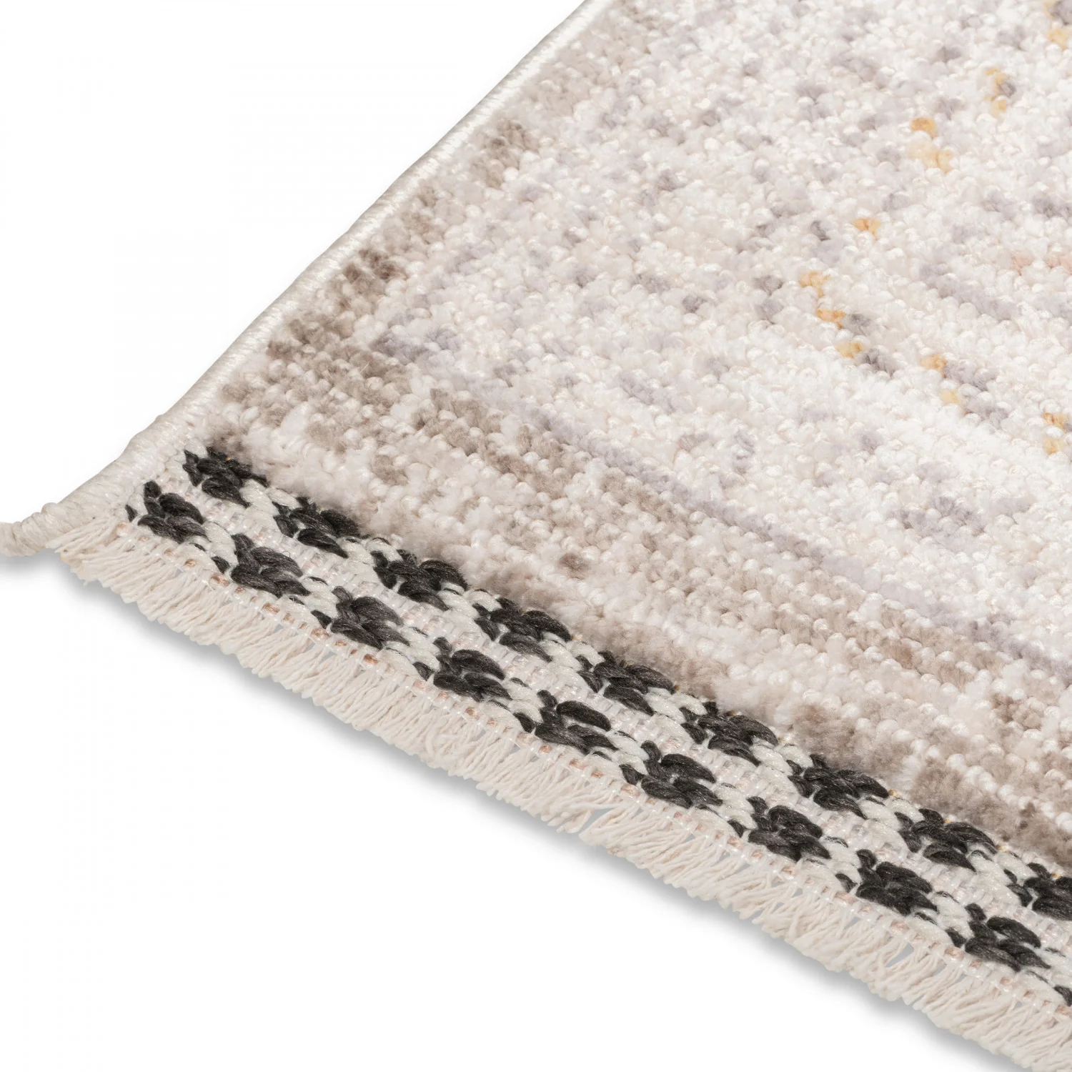 Poetic Bordered Rug - 8' x 10' - Antique White/Brown - Image 3