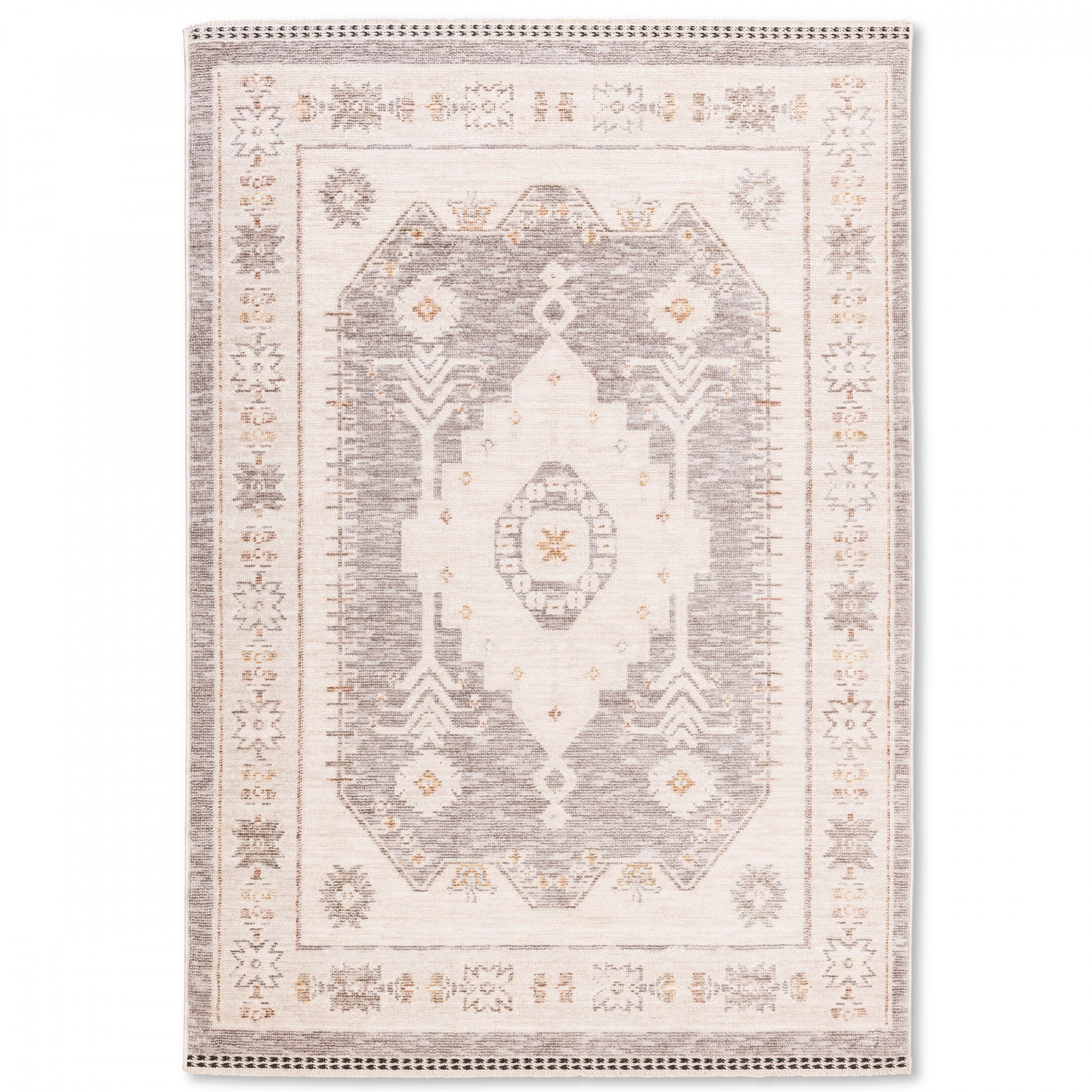 Poetic Classic Rug - 6' x 9' - Antique White/Brown