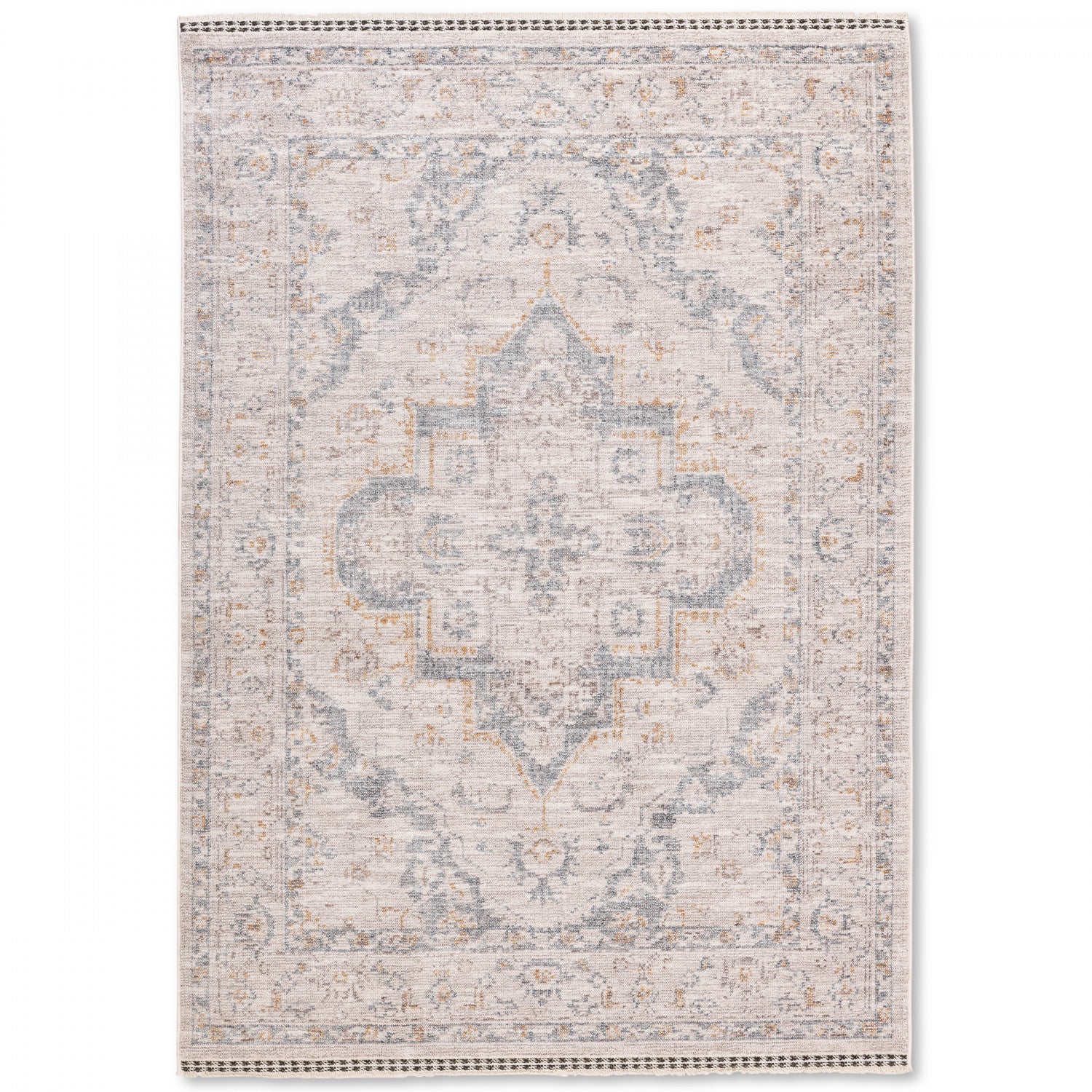 Poetic Traditional Rug - 8' x 10' - Antique White/Brown