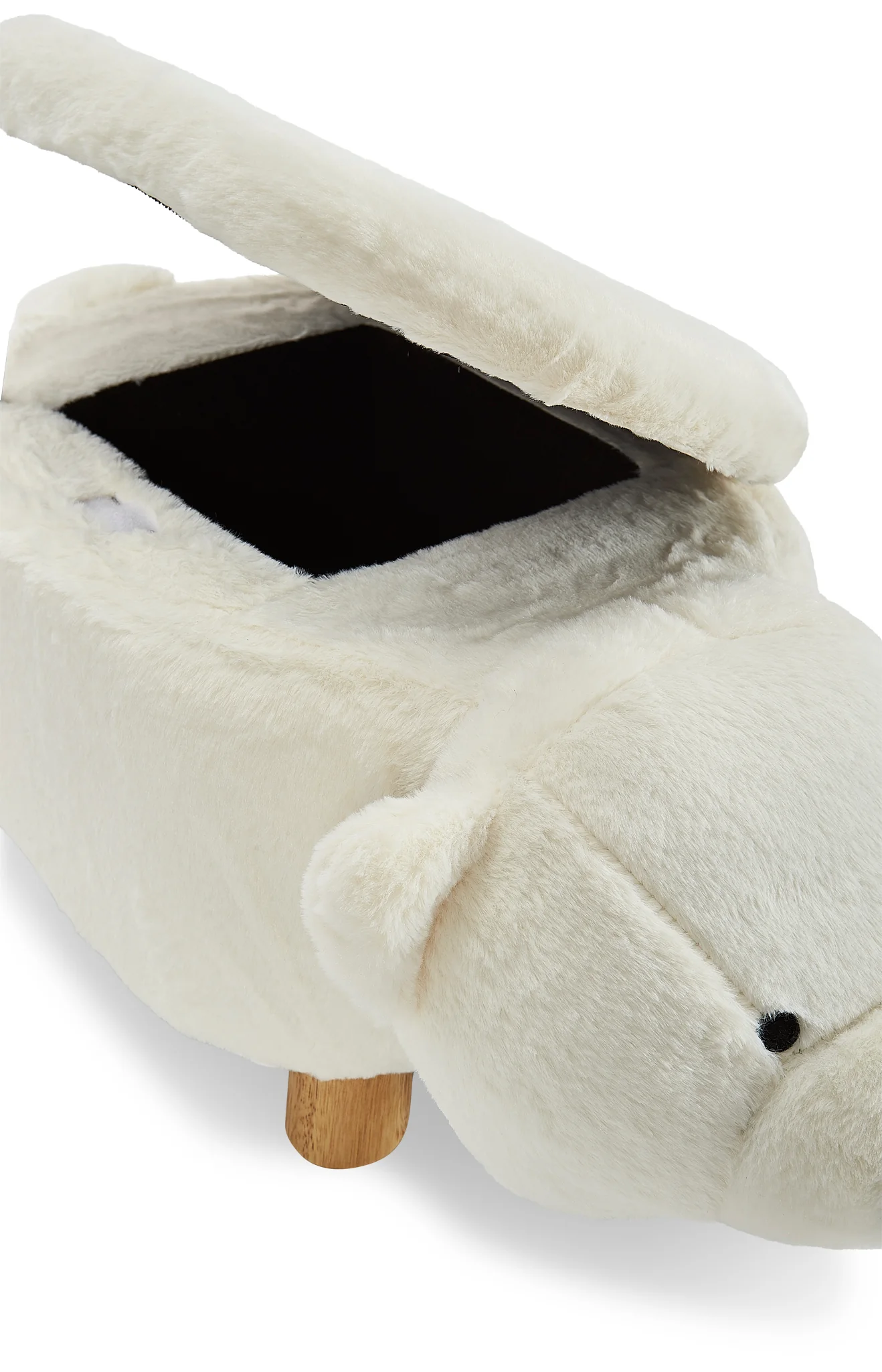 Polar Bear Storage Ottoman - White - Image 6