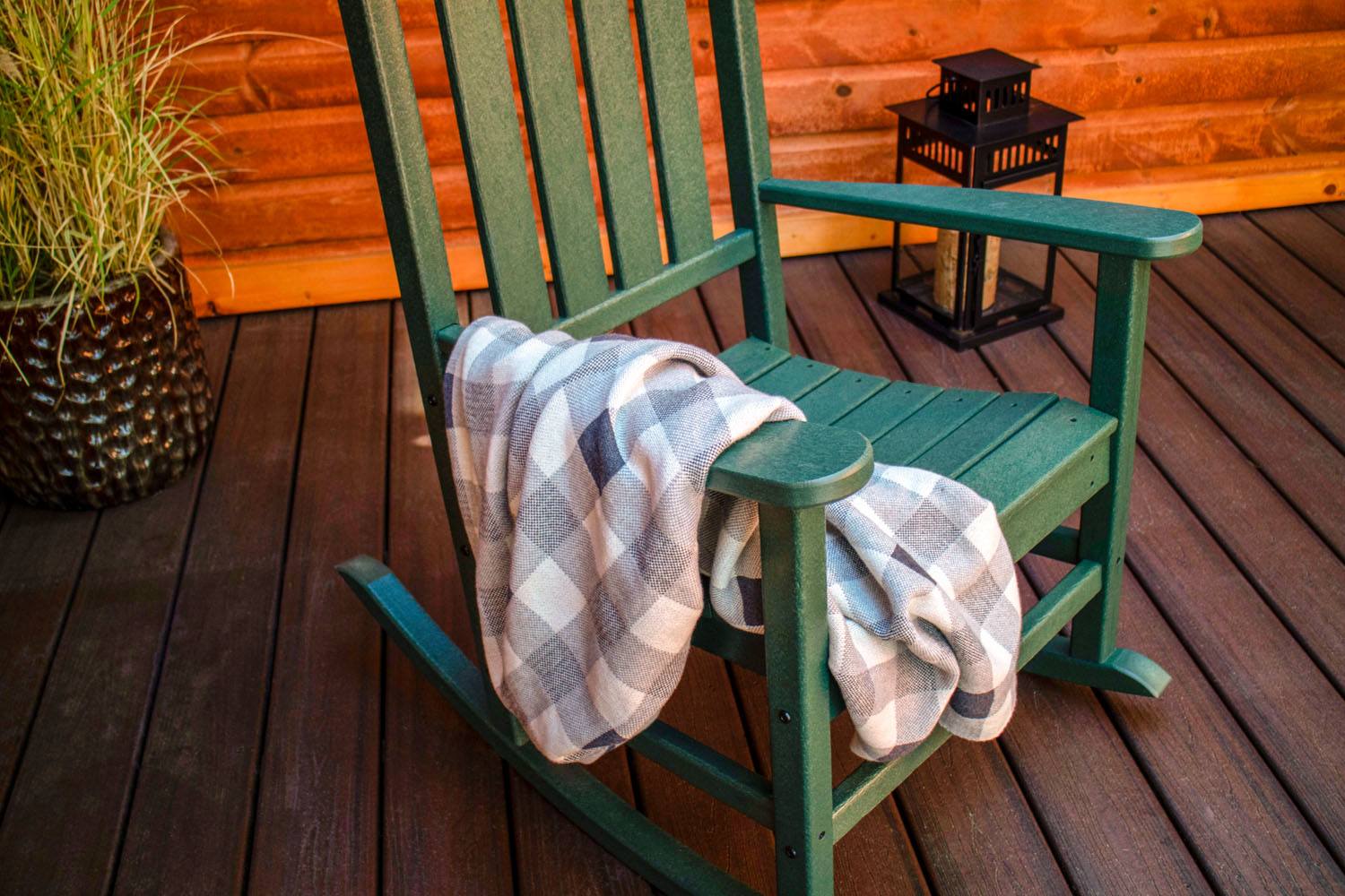 POLYWOOD® Presidential Rocking Chair - Green - Image 8