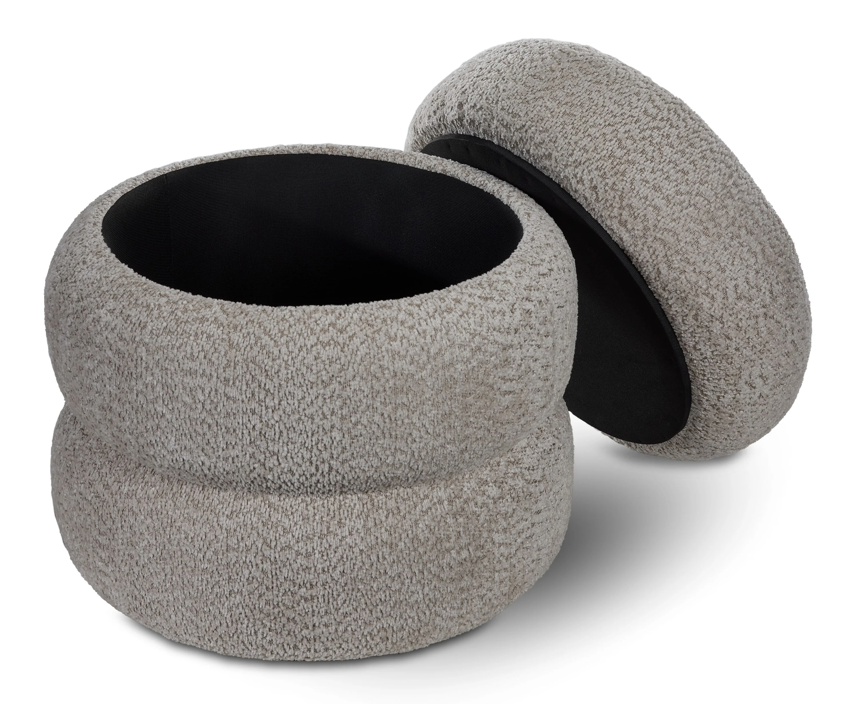 Praline Storage Ottoman - Grey - Image 2
