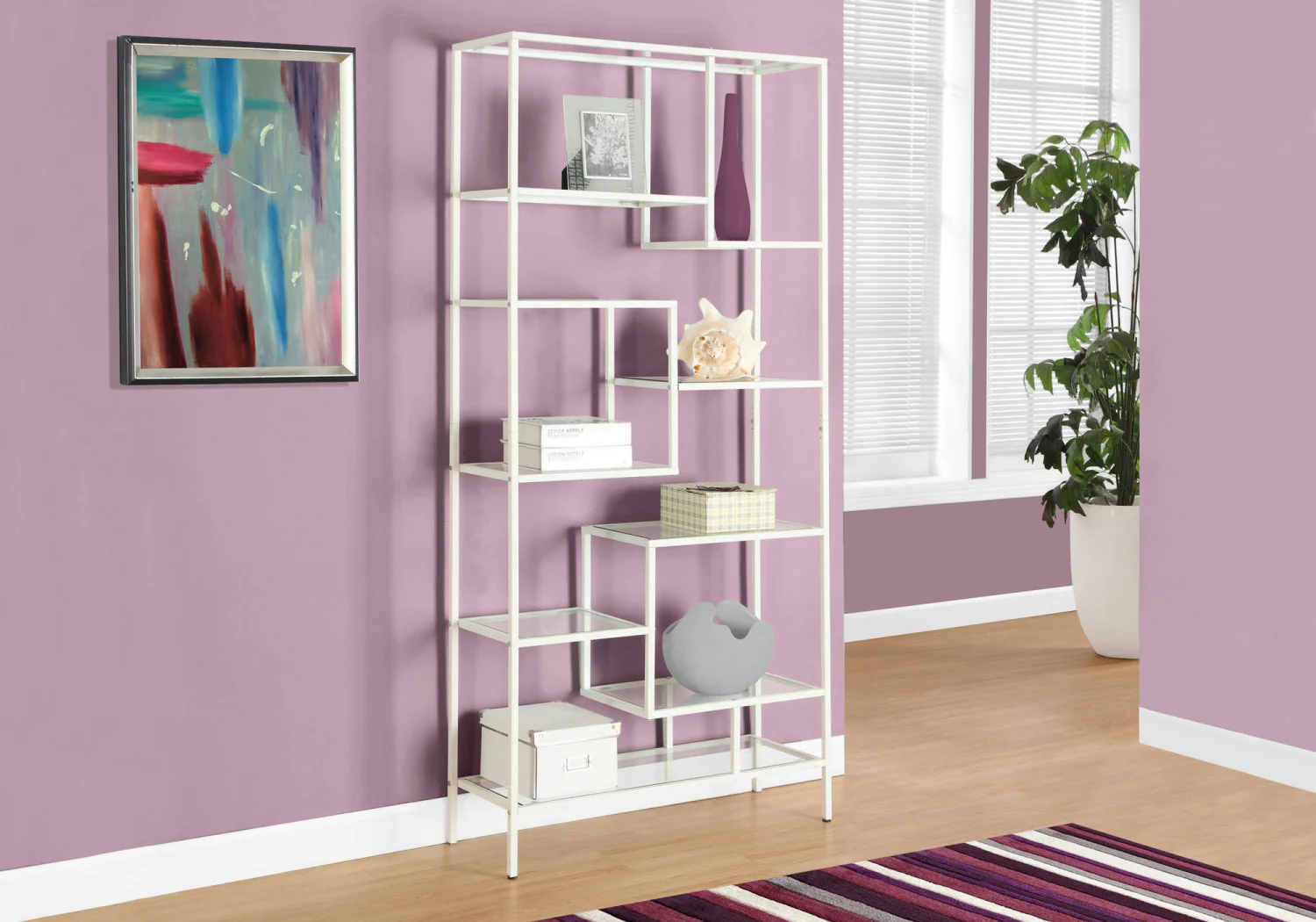 Quin Bookcase - White - Image 6