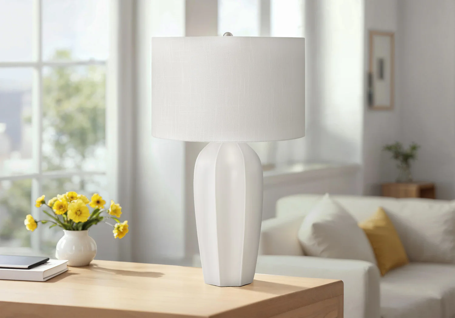 Quincy Table Lamp - Cream - Image 2