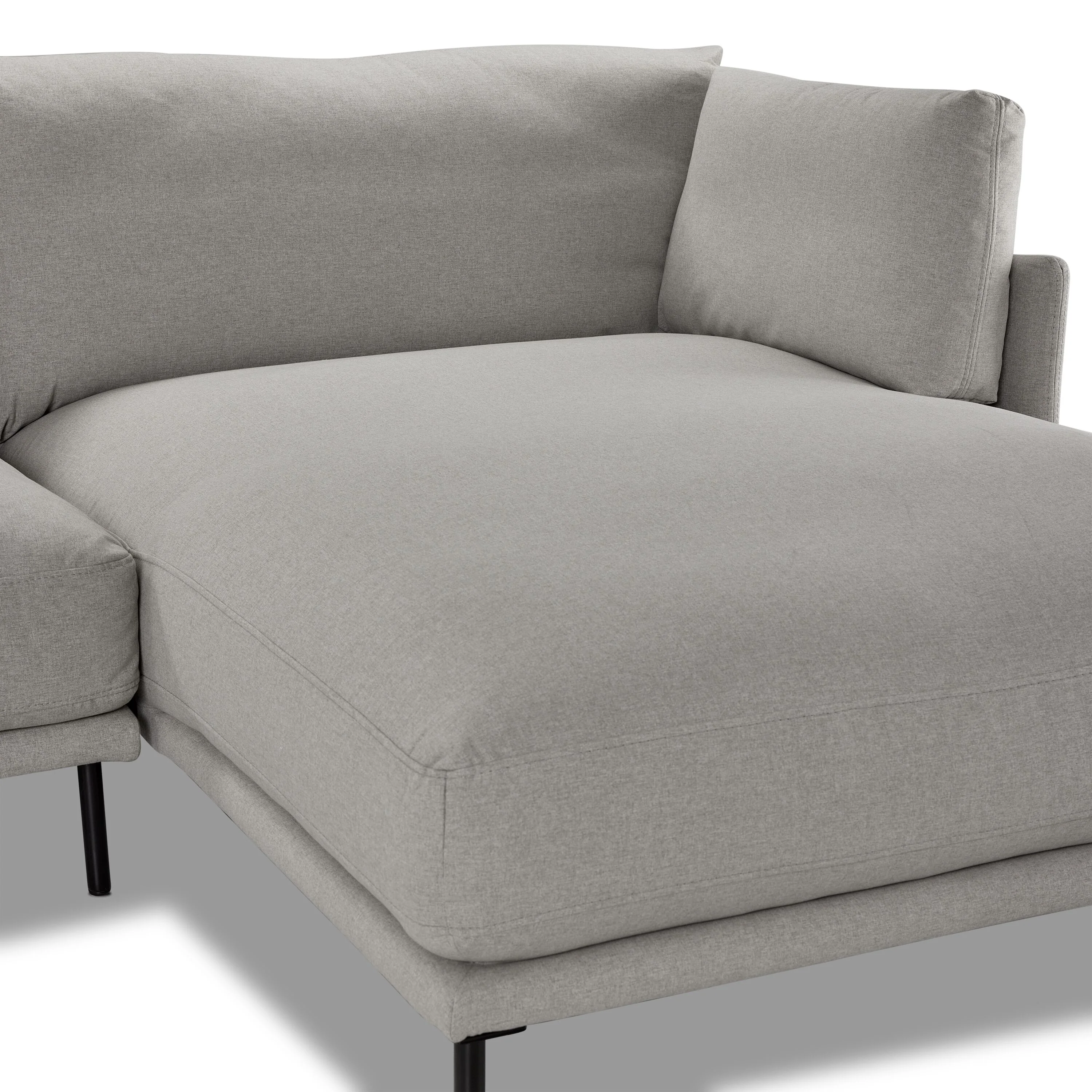 Rai 2 Pc. Sectional with RHF Chaise - Silver - Image 4