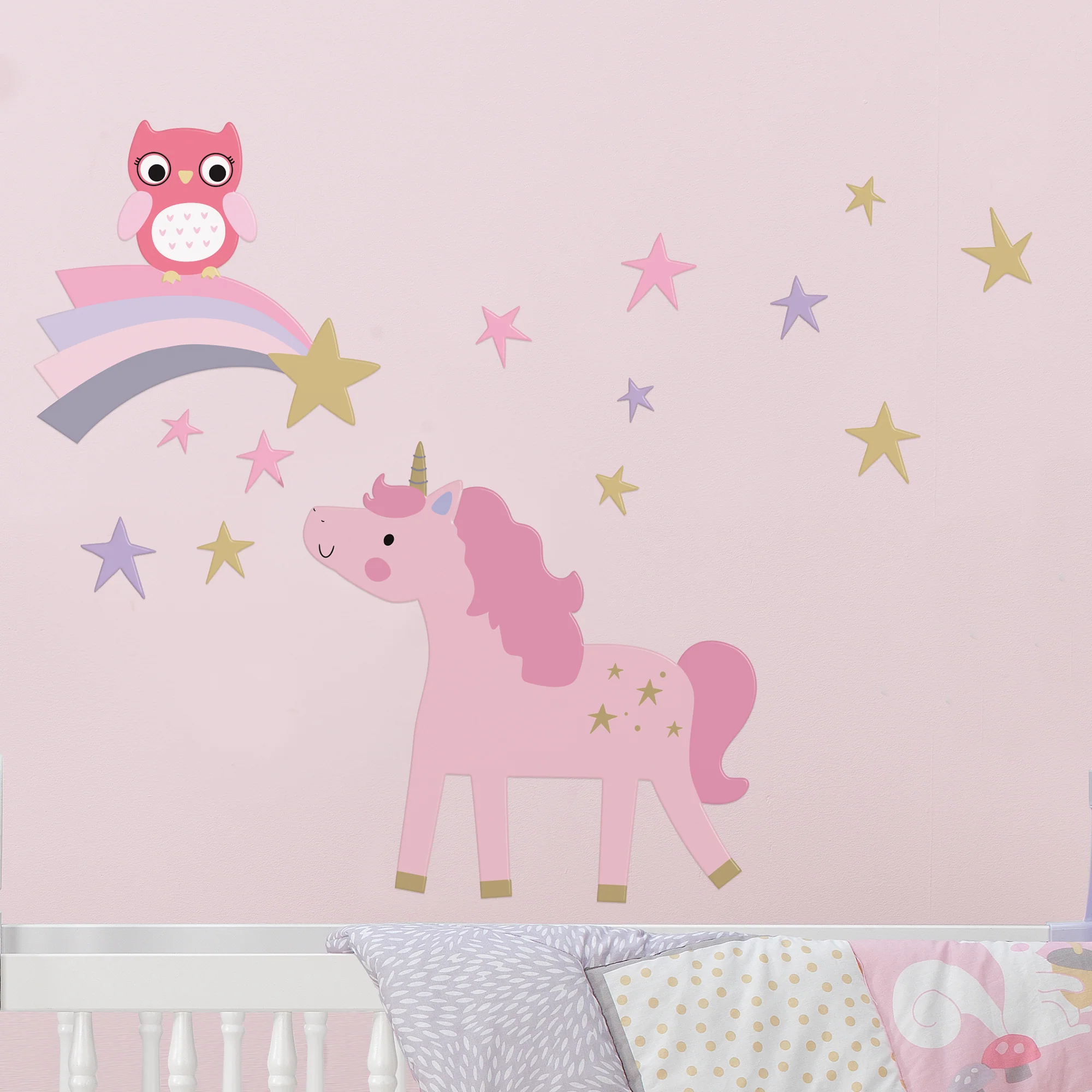 Rainbow Unicorn Wall Decals - Image 2