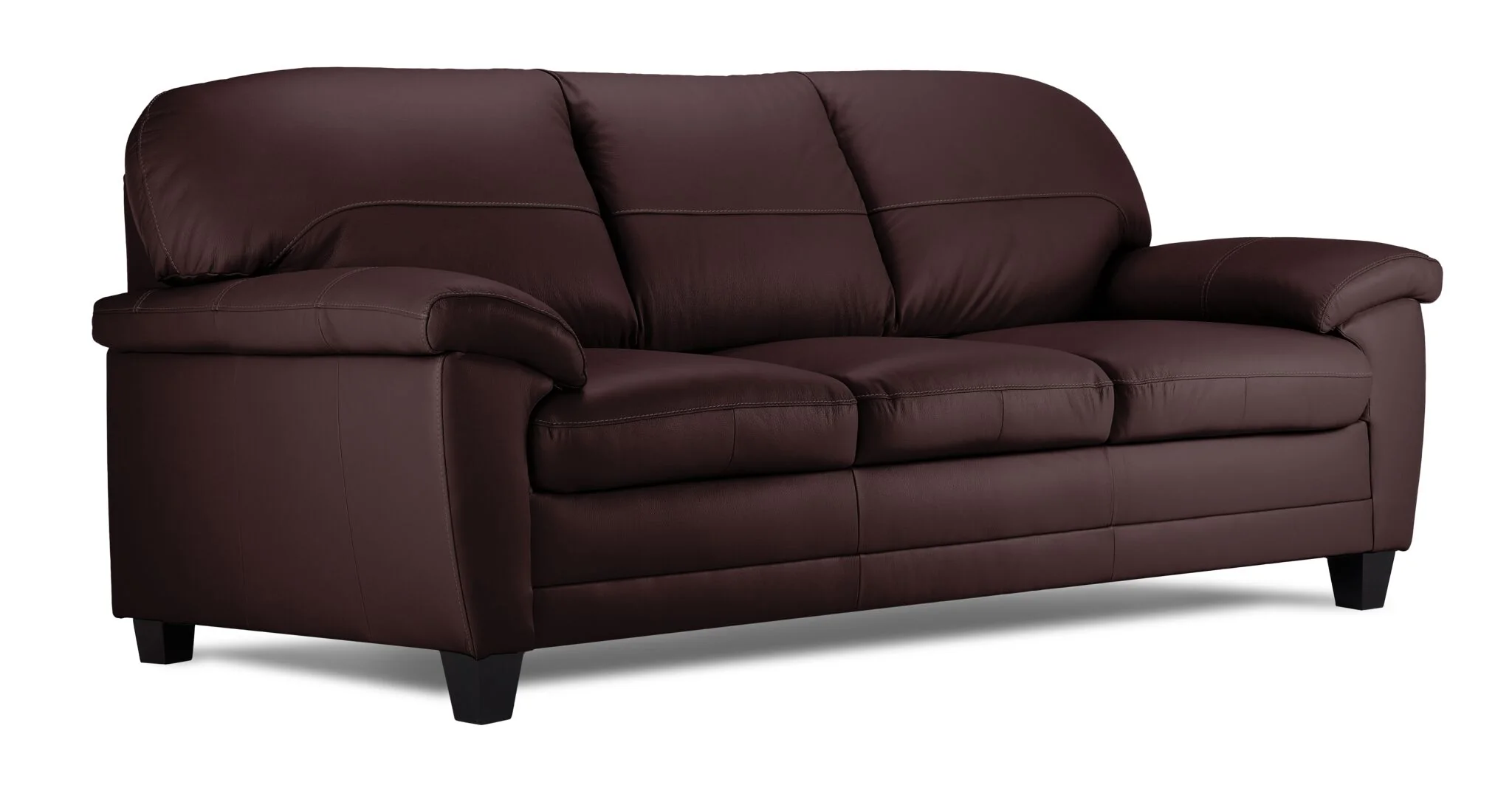 Raphael Leather Sofa and Chair Set - Mocha - Image 2