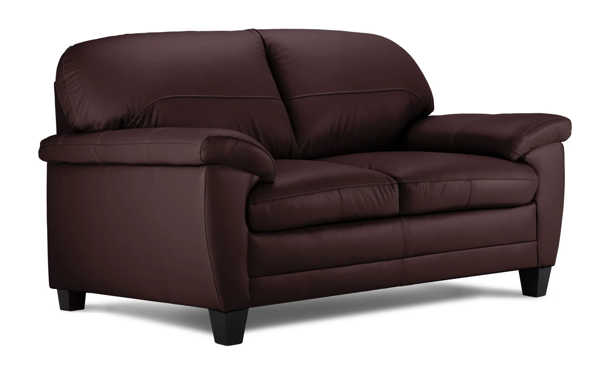 Raphael Leather Sofa and Loveseat Set - Mocha - Image 3