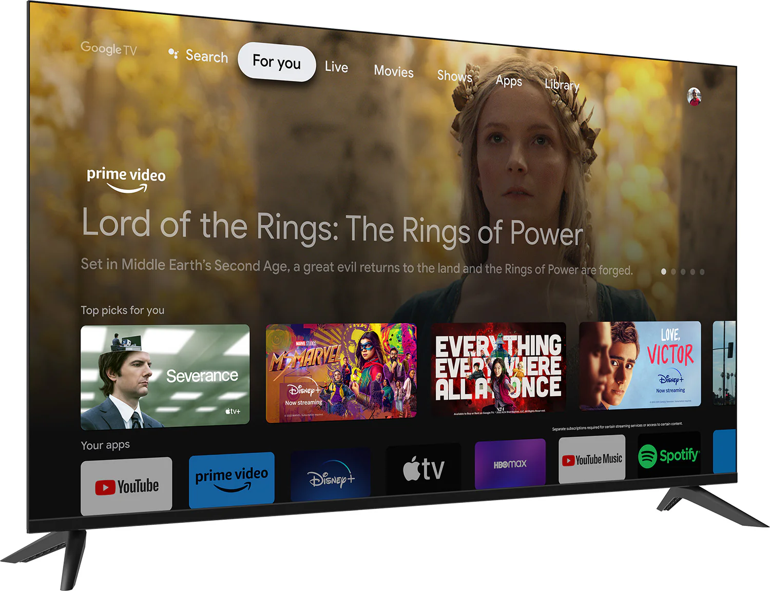 RCA 60" 4K Ultra Hd HDR Google Smart TV - RTGU6070 - Image 3