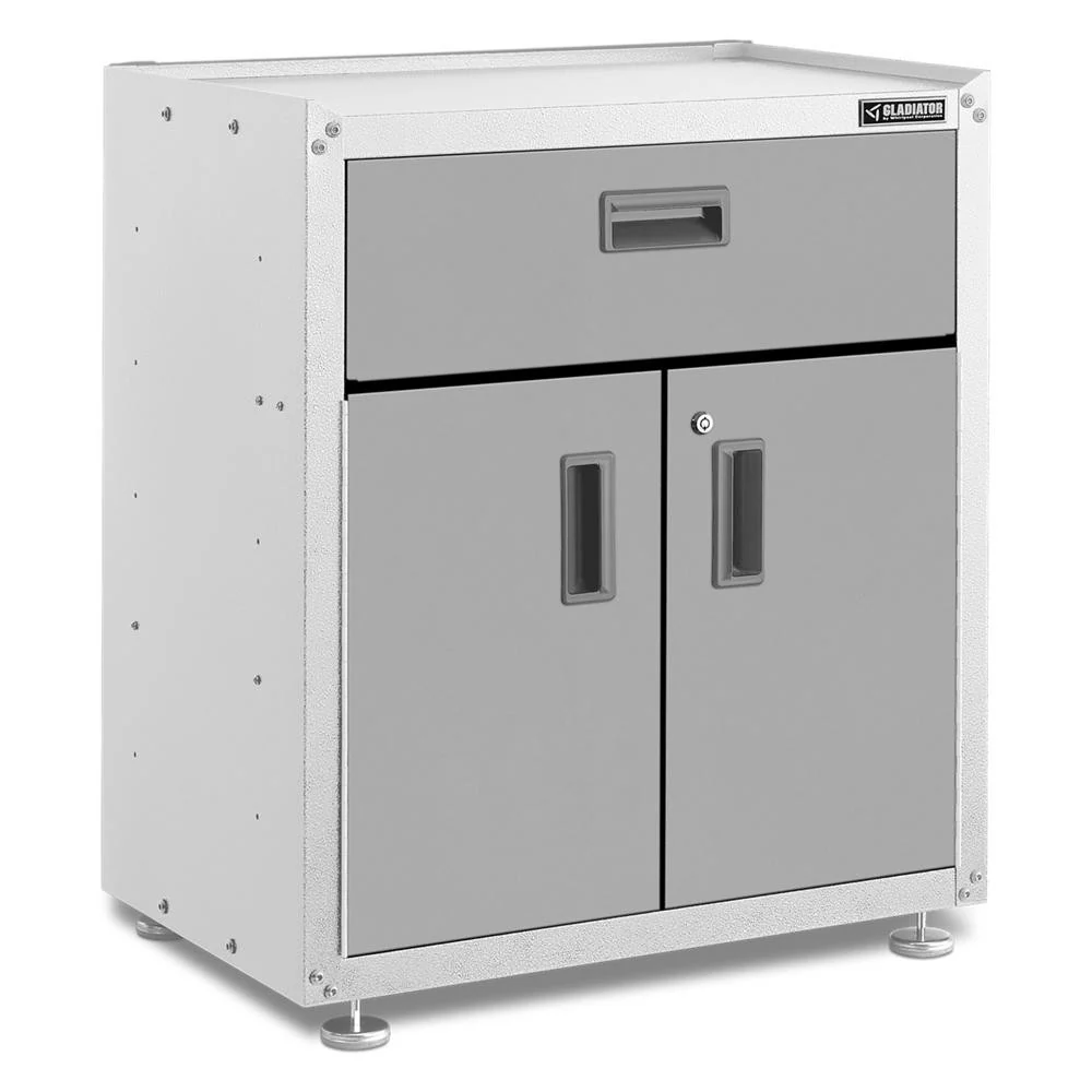 Ready-to-assemble 3/4-door Modular Gearbox - Gray Slate Storage Solution - Image 2
